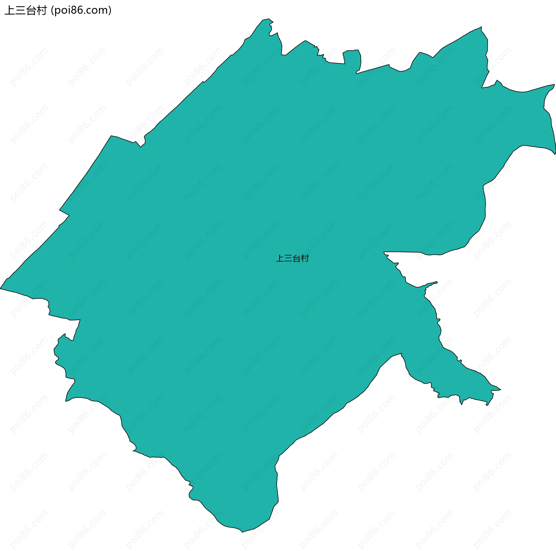 上三台村边界地图