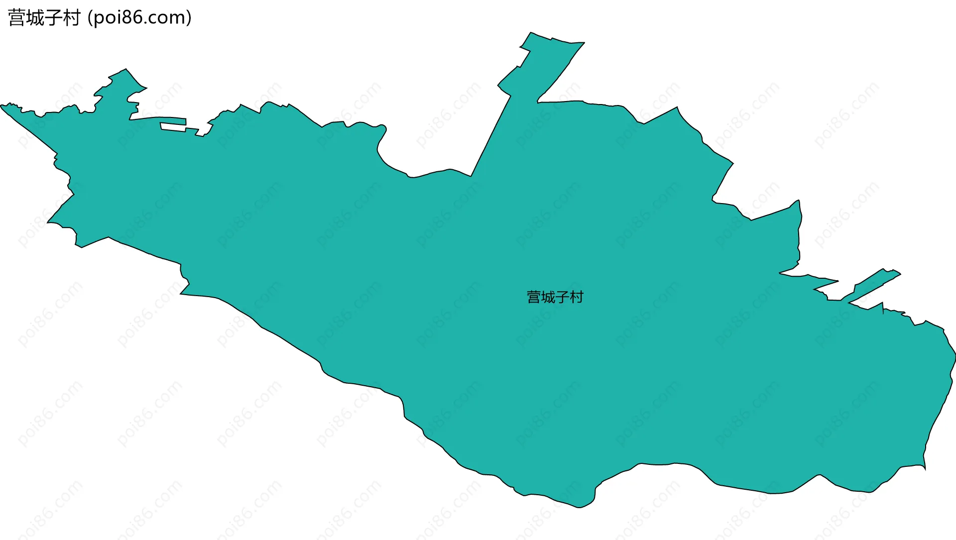 营城子村边界地图