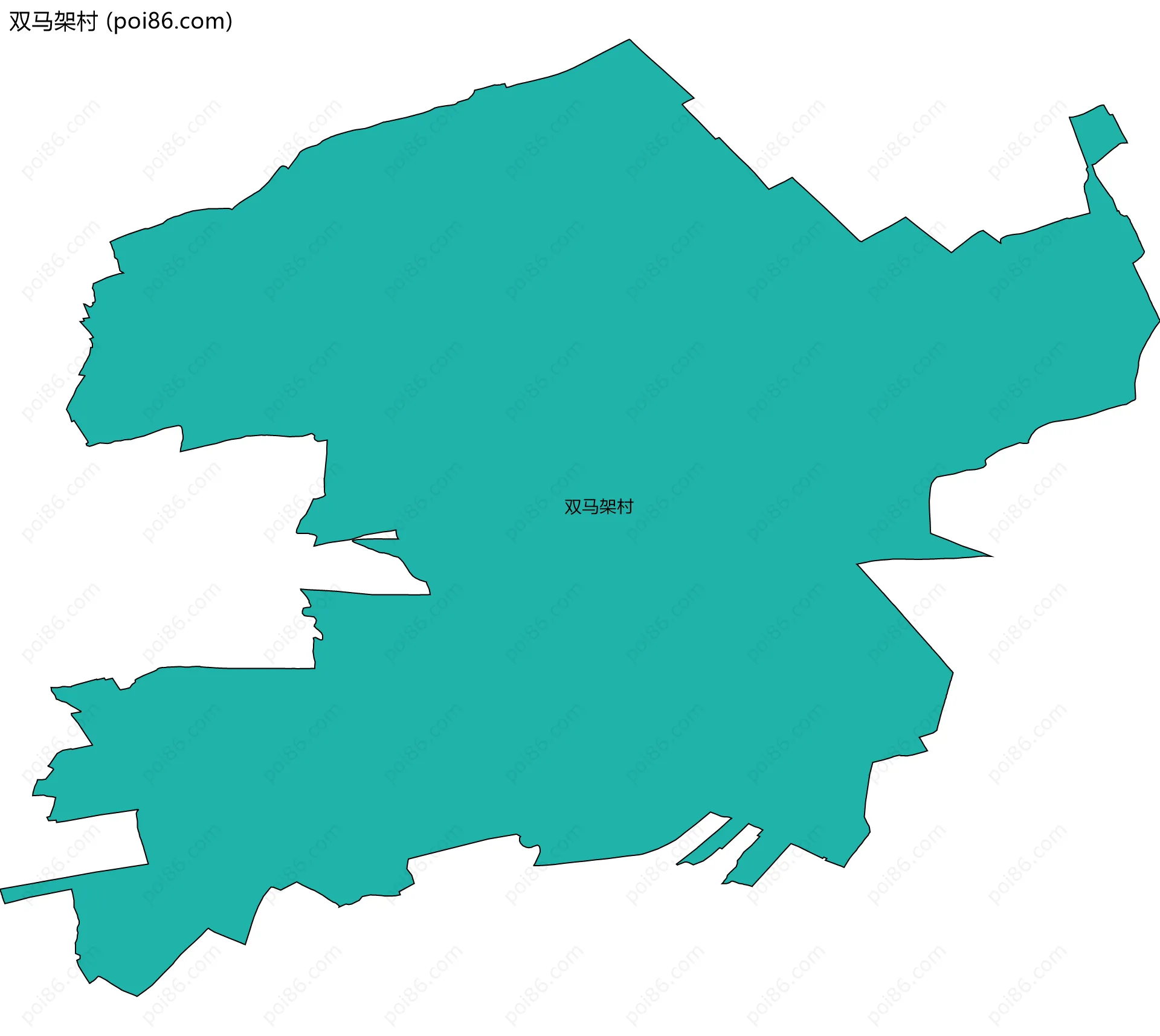 双马架村边界地图