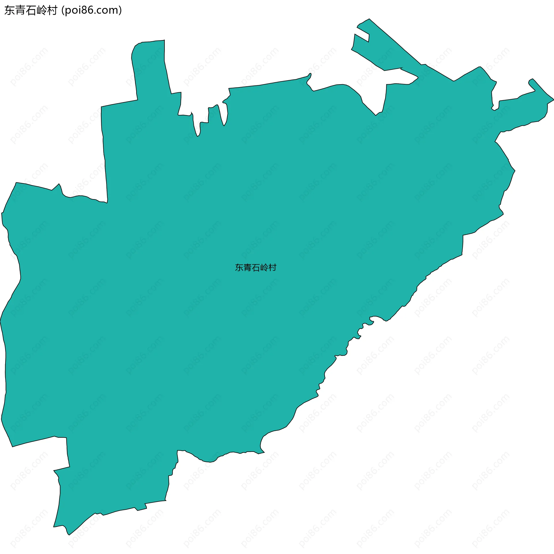 东青石岭村边界地图