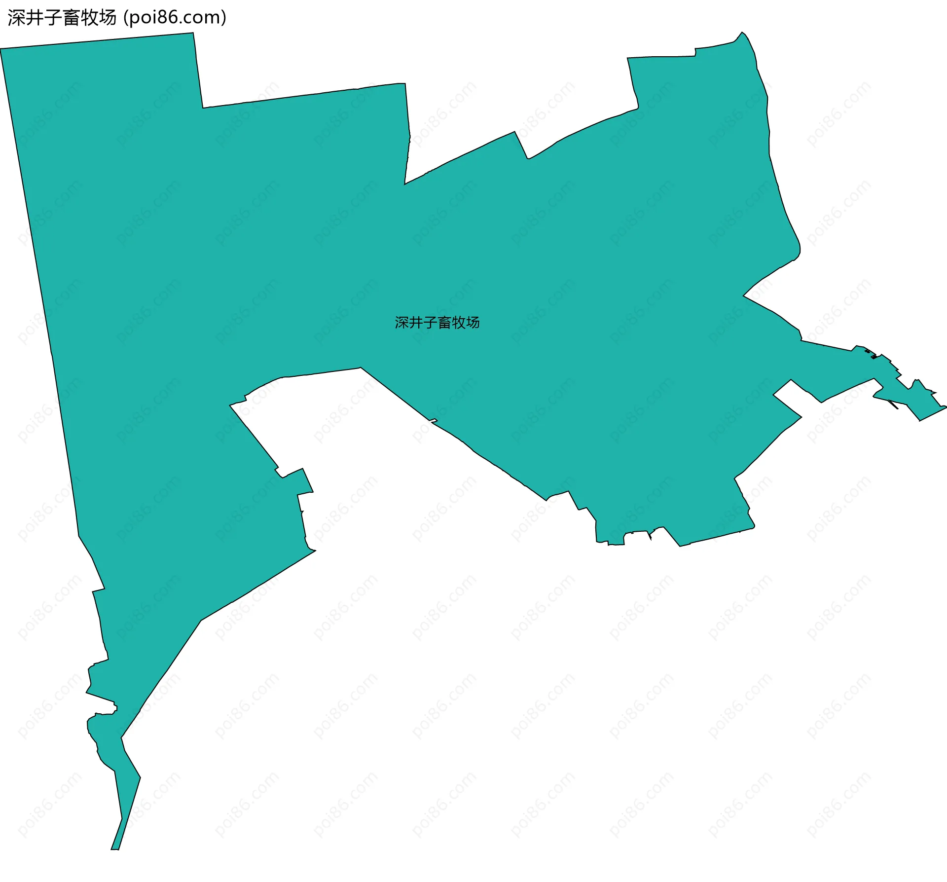深井子畜牧场边界地图