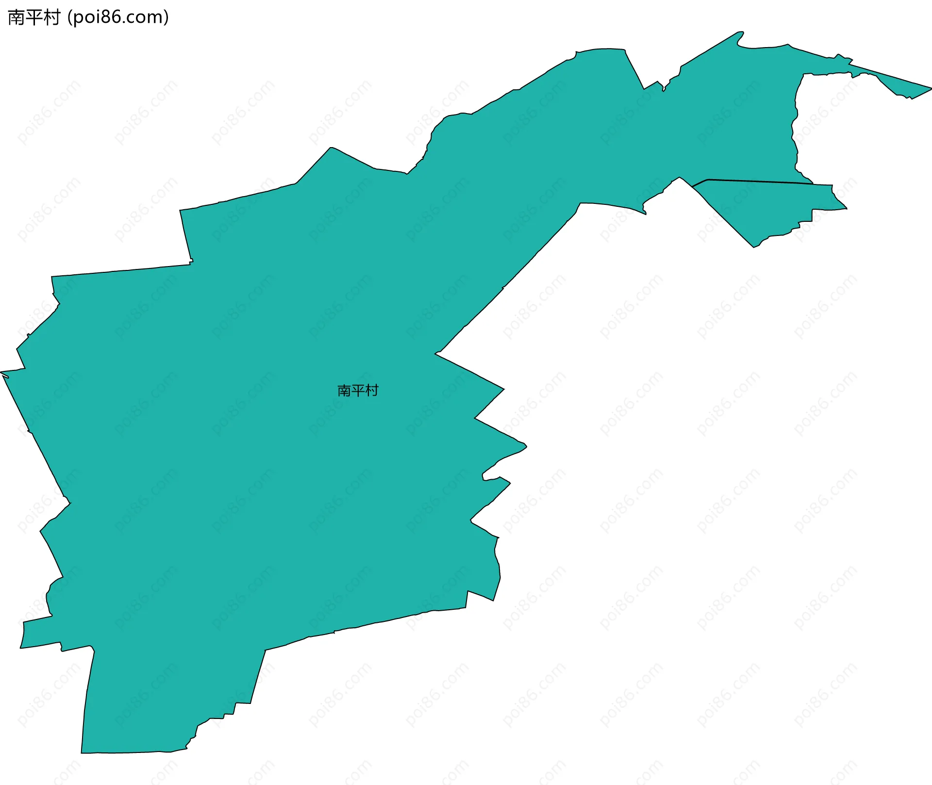 南平村边界地图