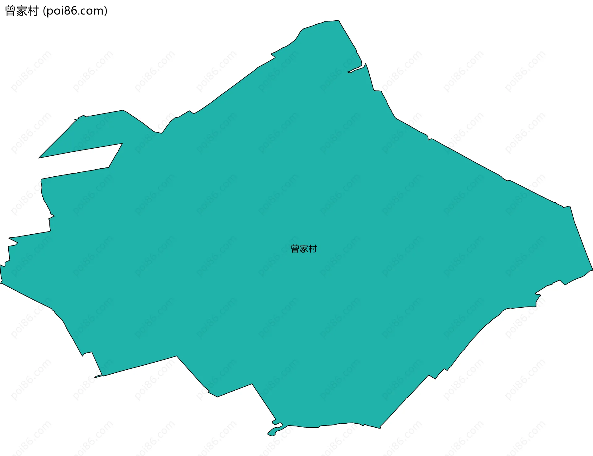 曾家村边界地图
