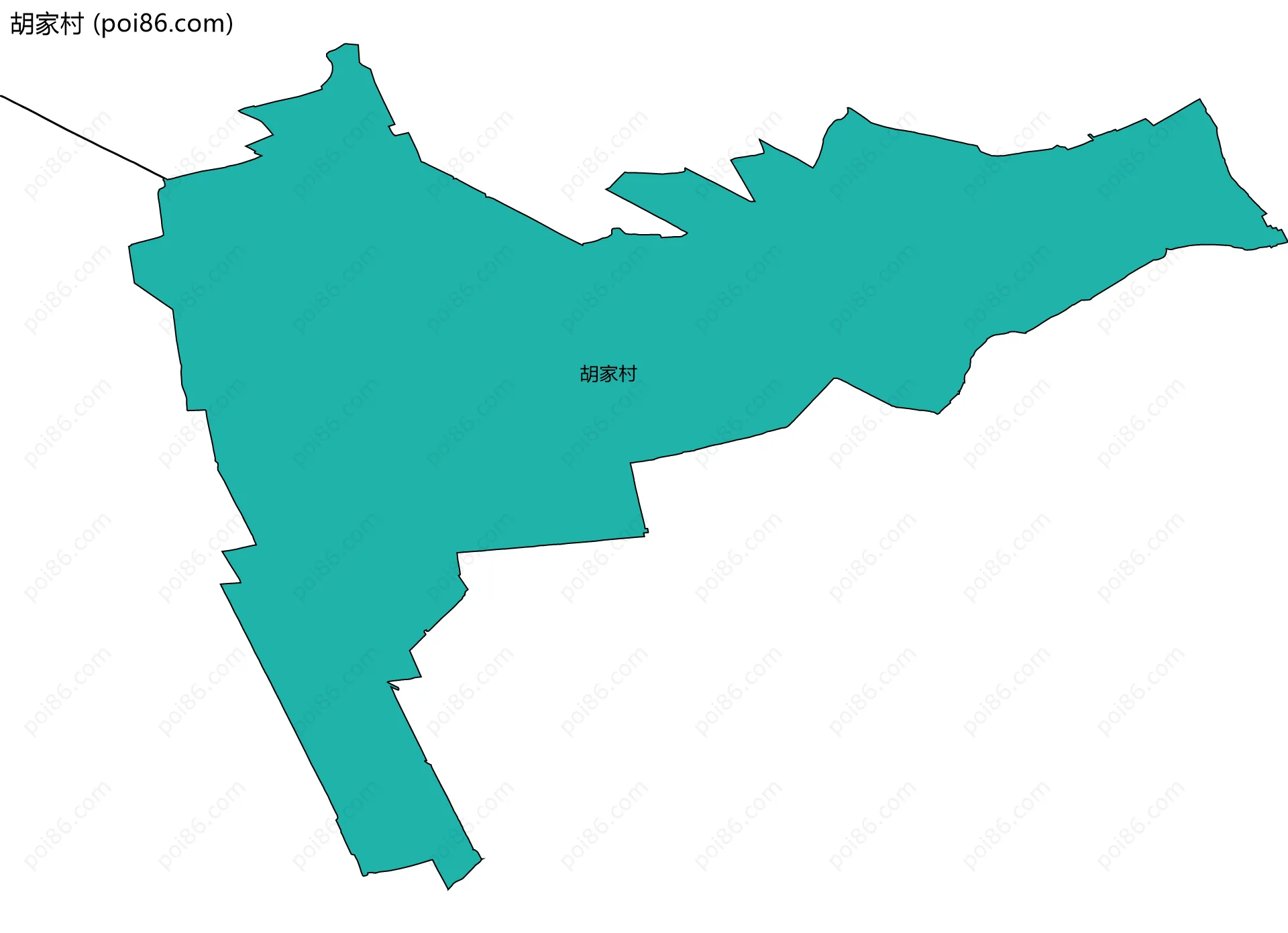 胡家村边界地图