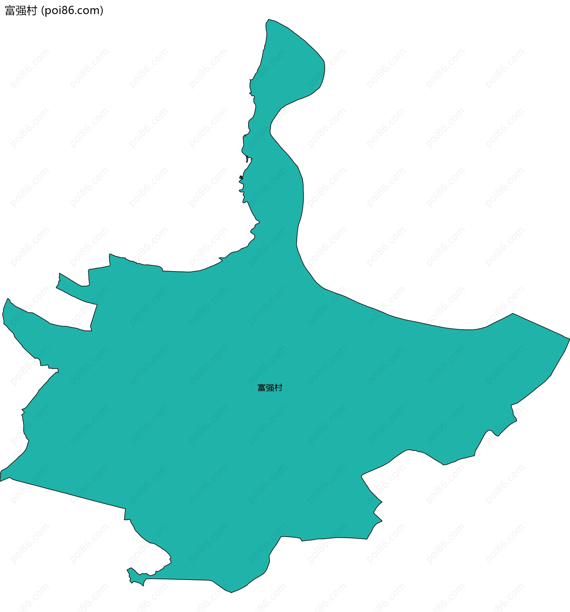 富强村边界地图