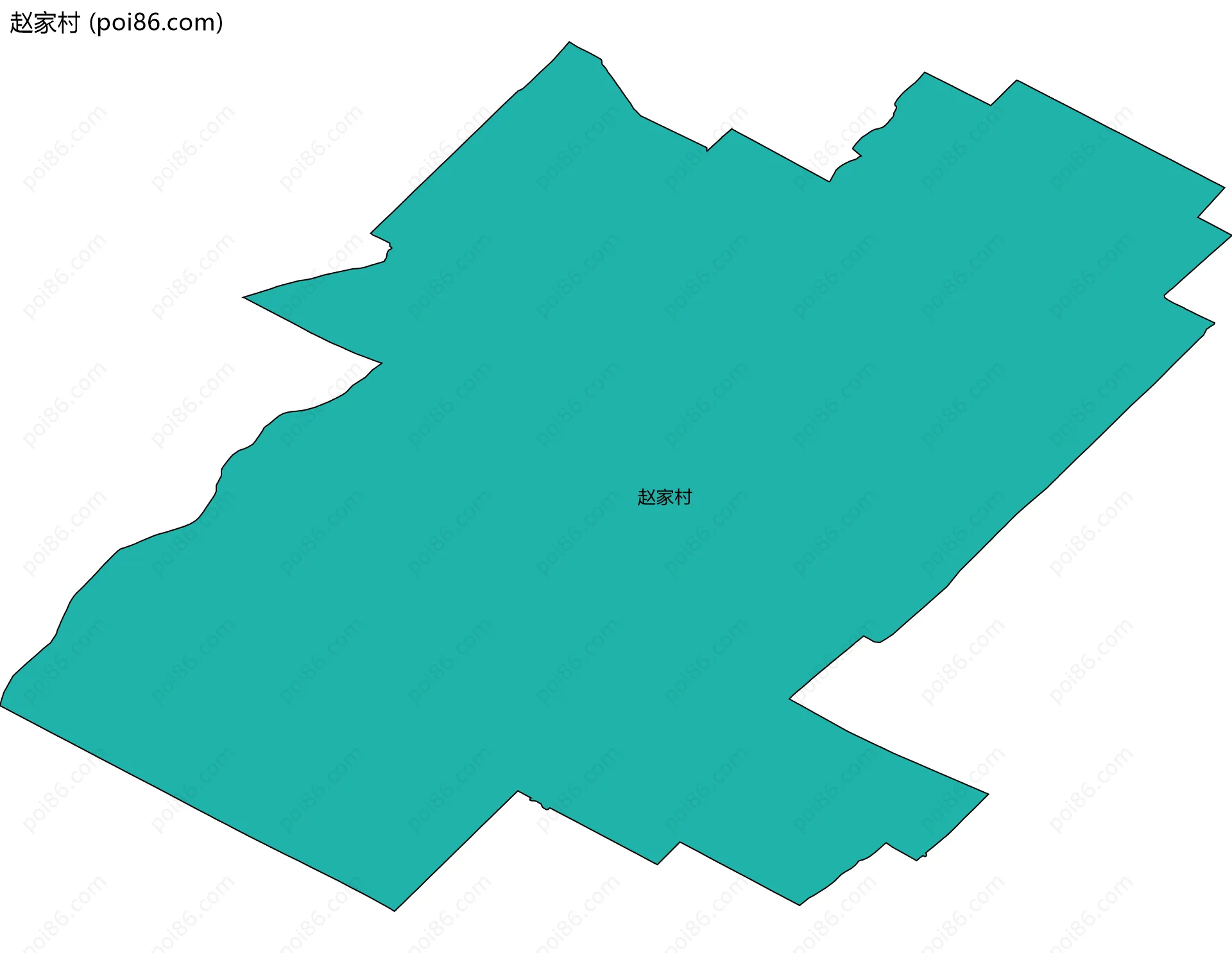赵家村边界地图