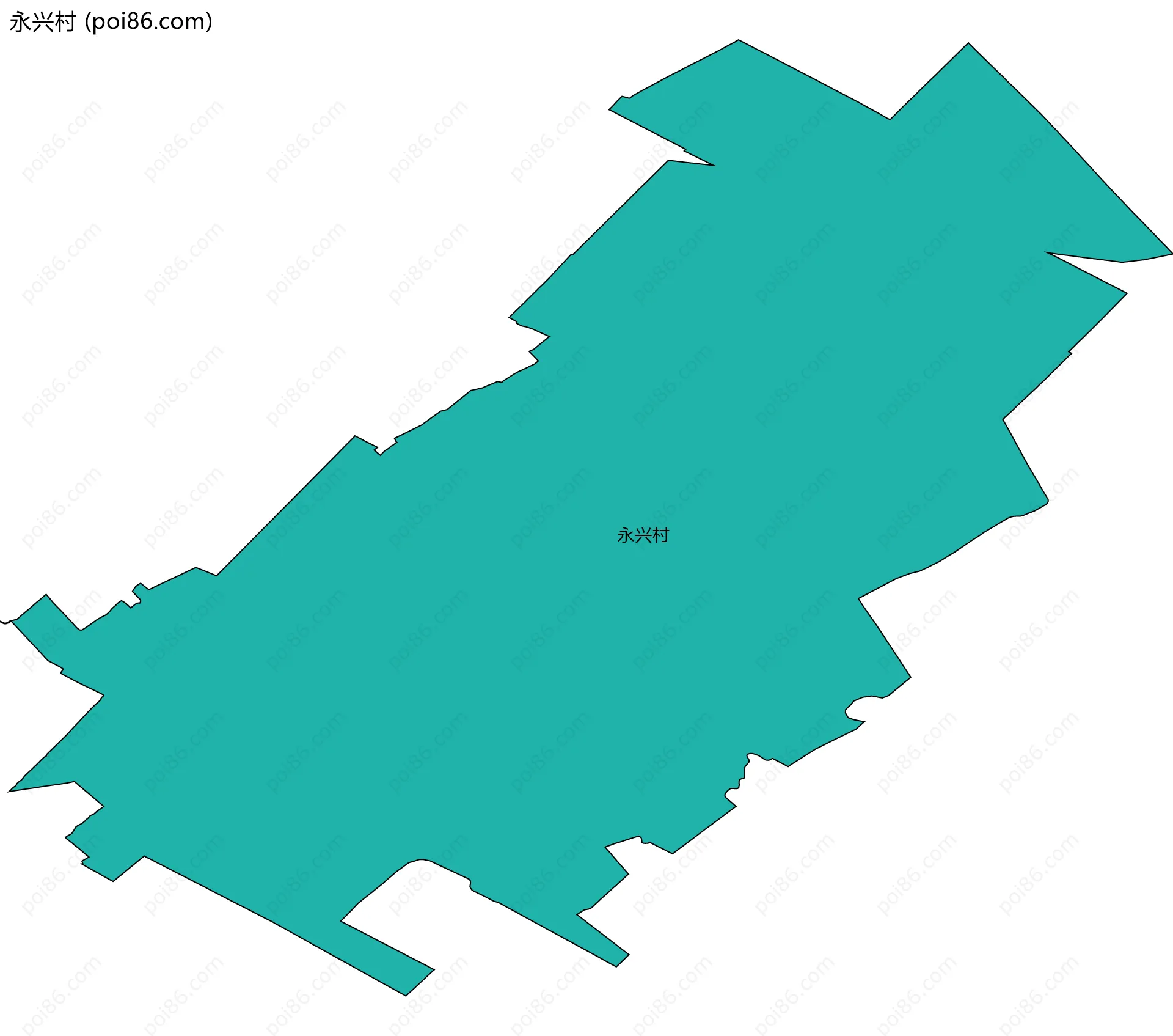 永兴村边界地图