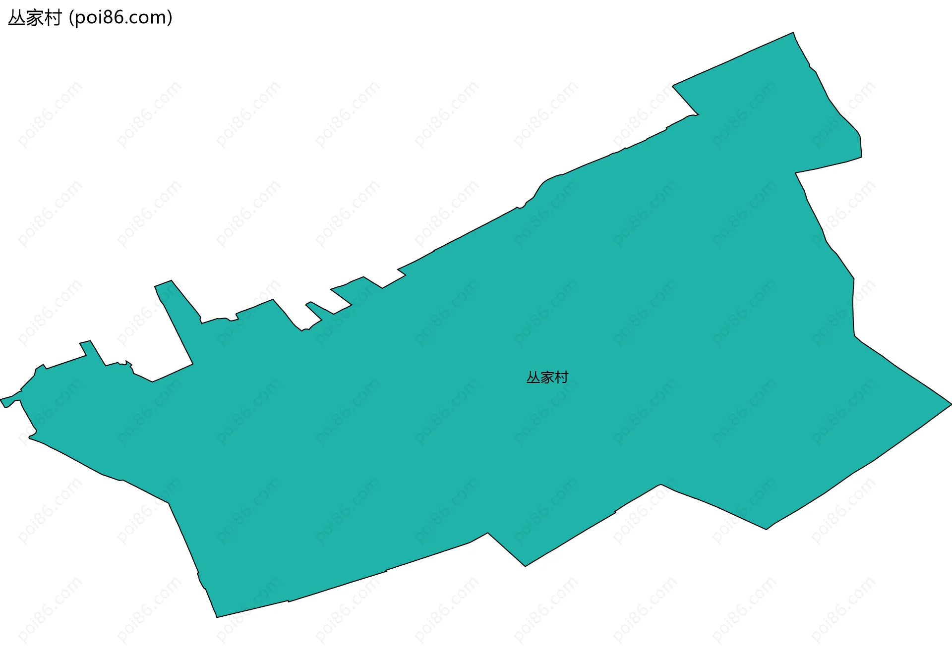 丛家村边界地图