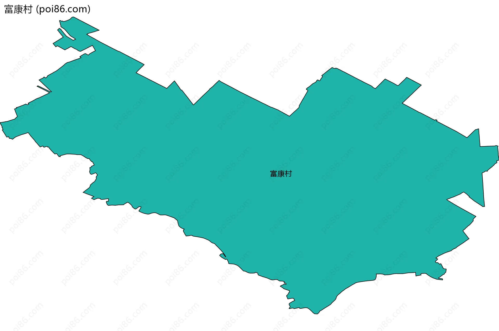 富康村边界地图