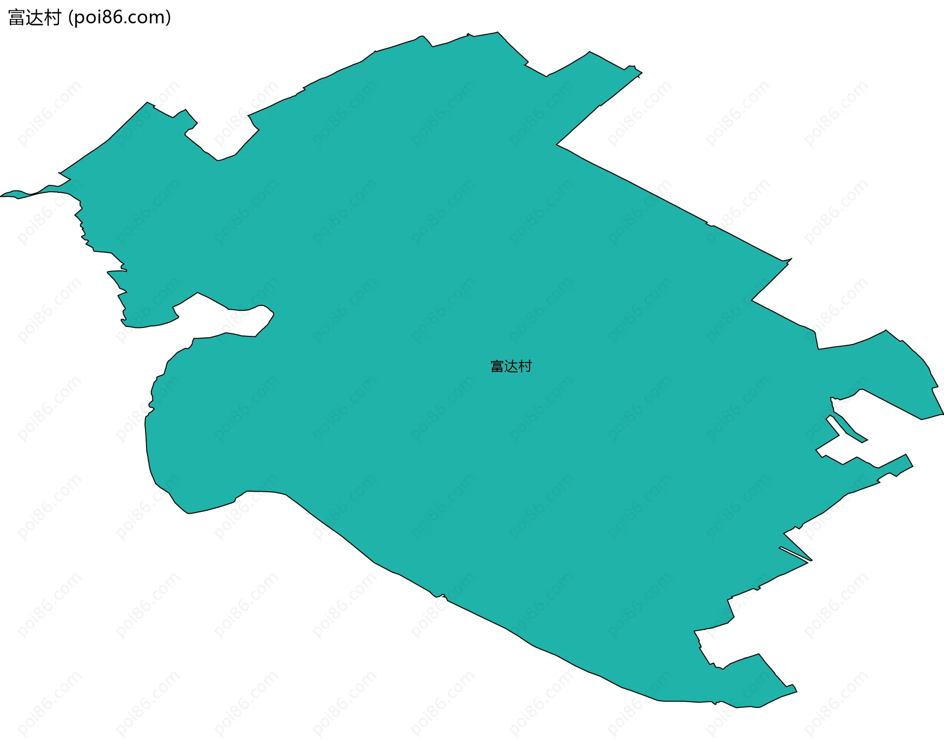 富达村边界地图