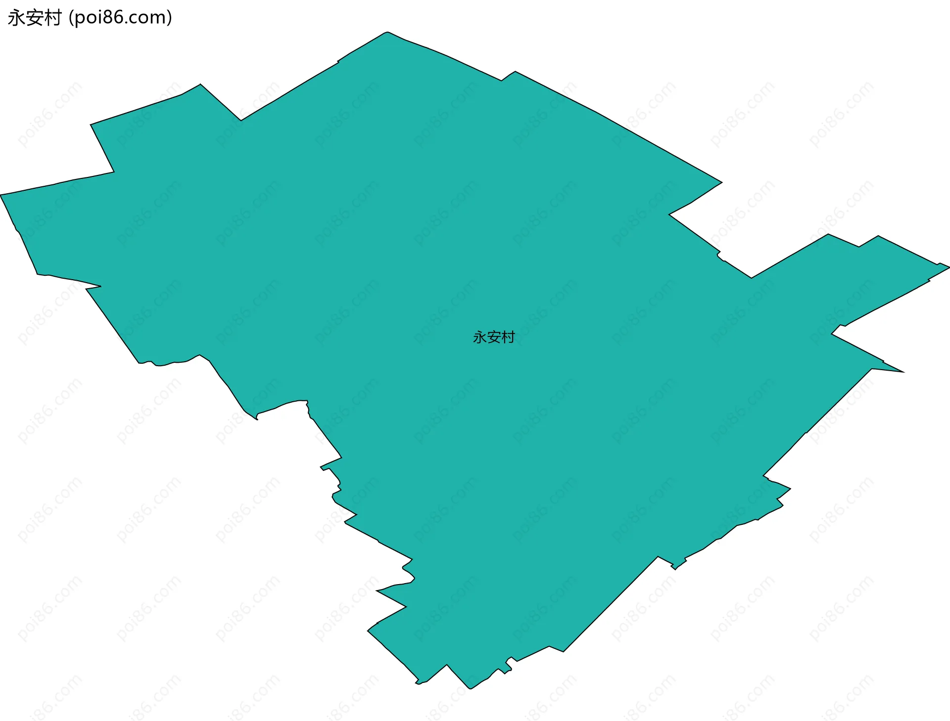 永安村边界地图