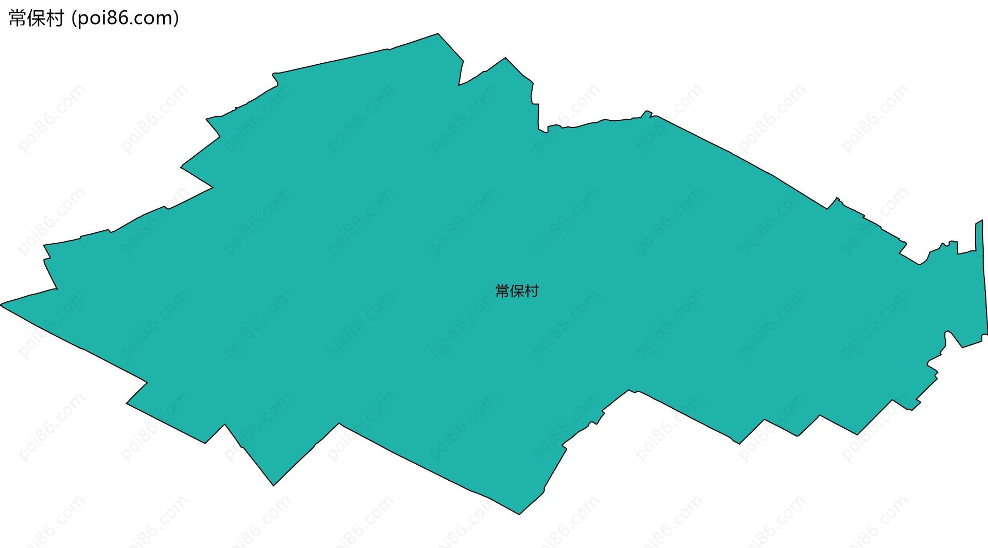 常保村边界地图