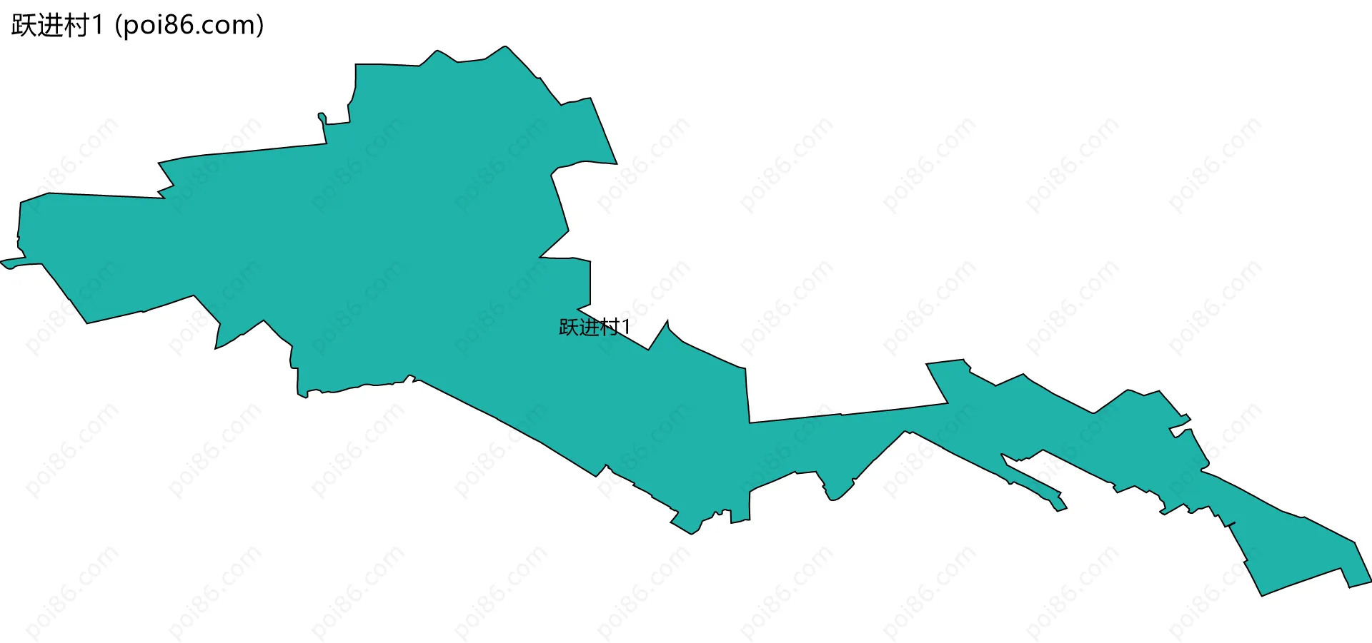 跃进村1边界地图