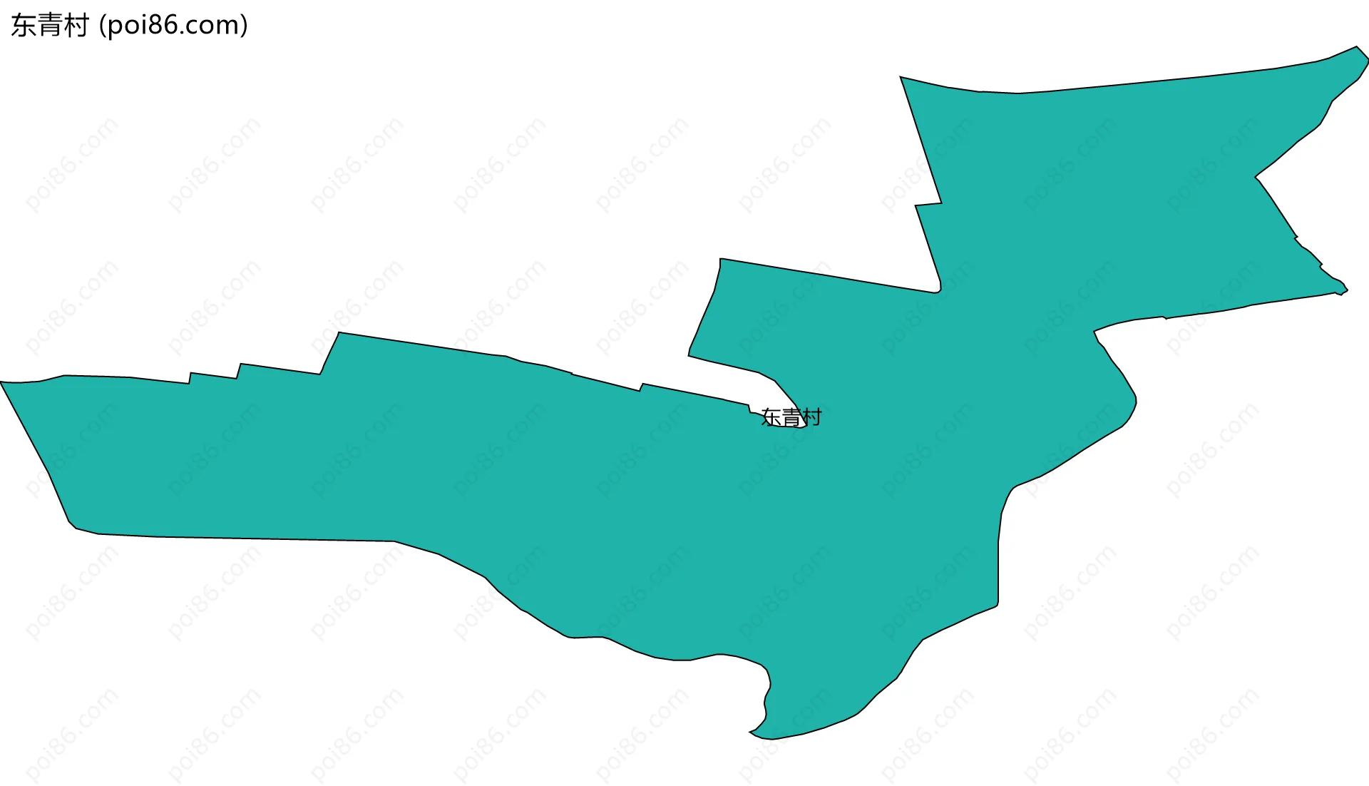 东青村边界地图