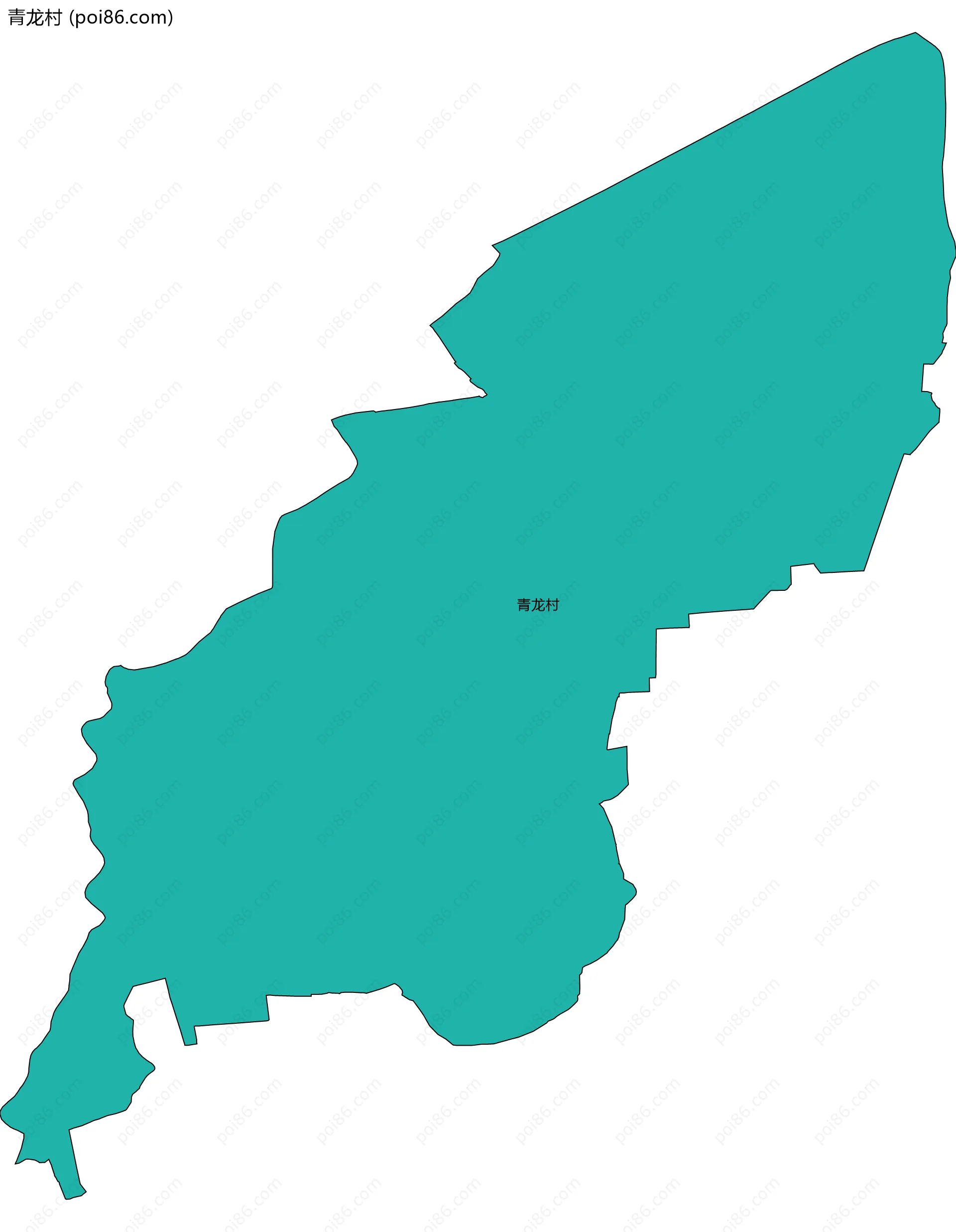 青龙村边界地图