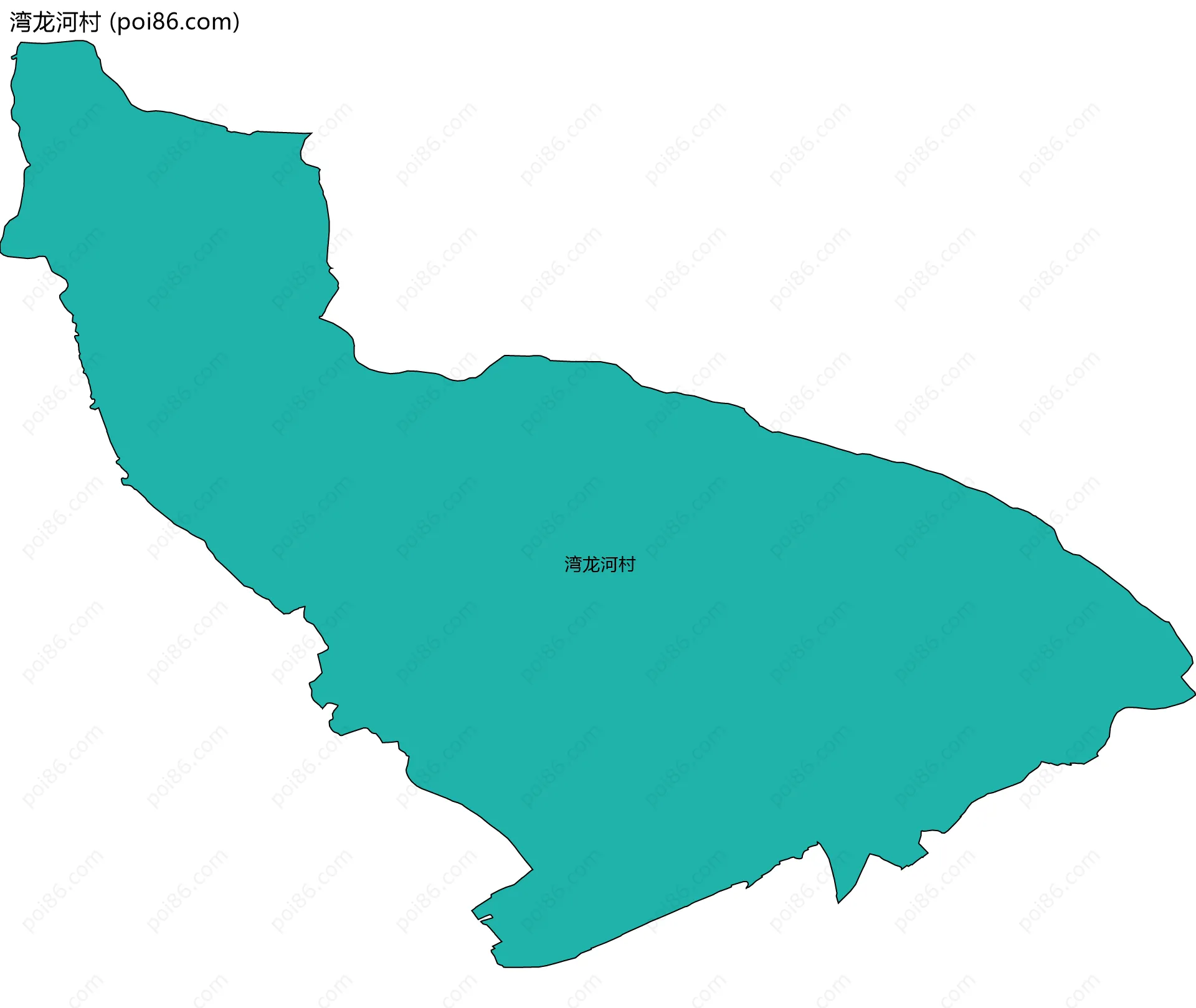 湾龙河村边界地图