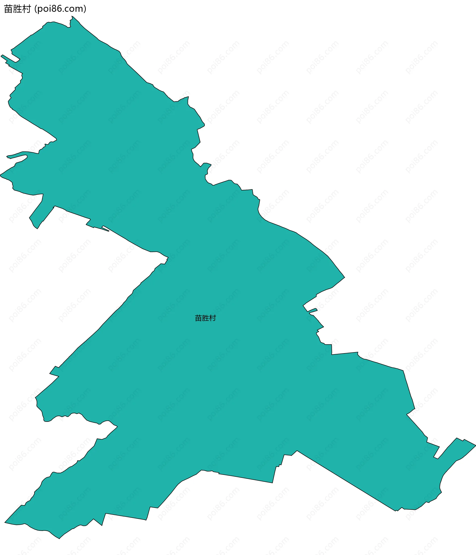 苗胜村边界地图