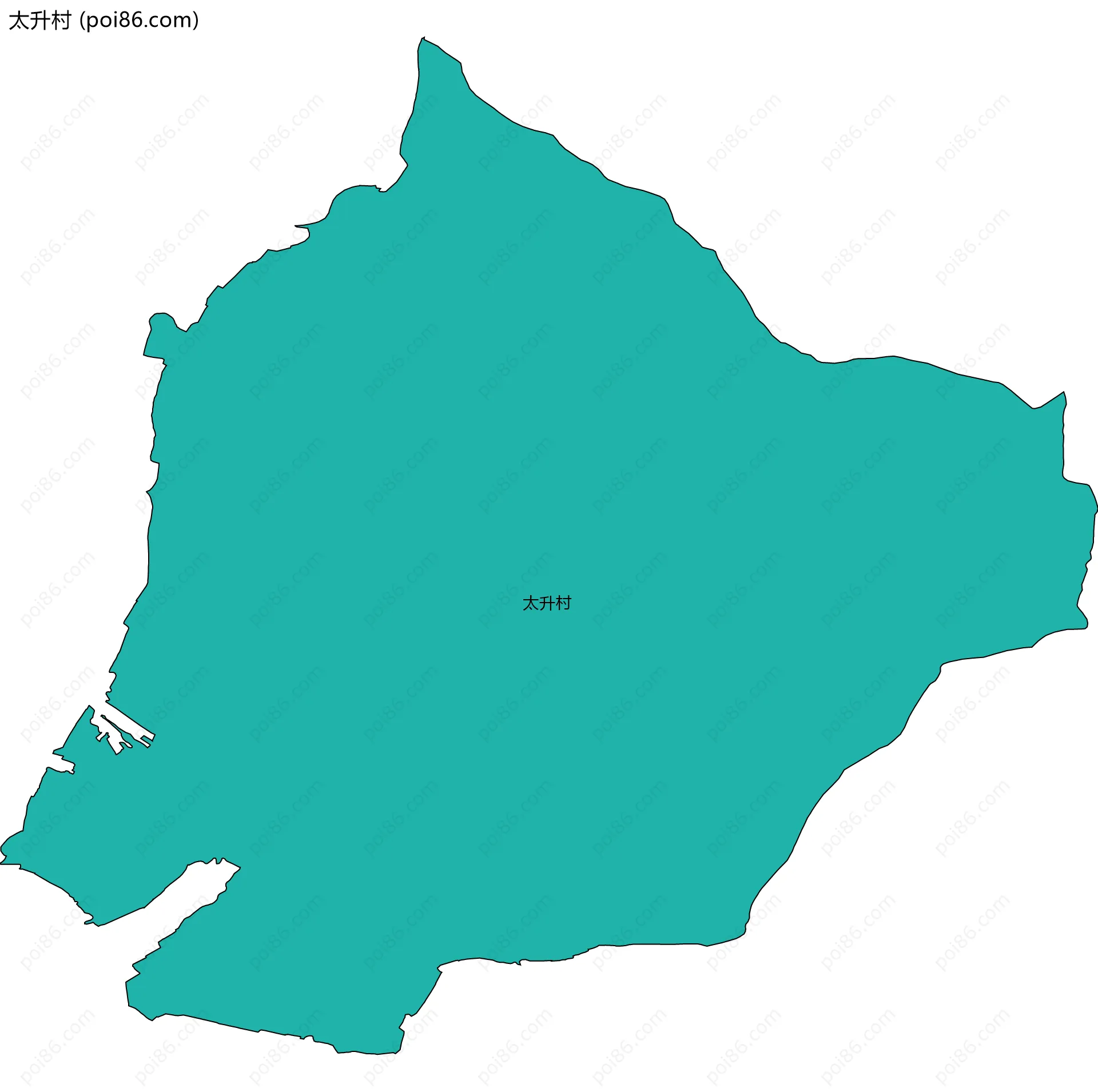 太升村边界地图