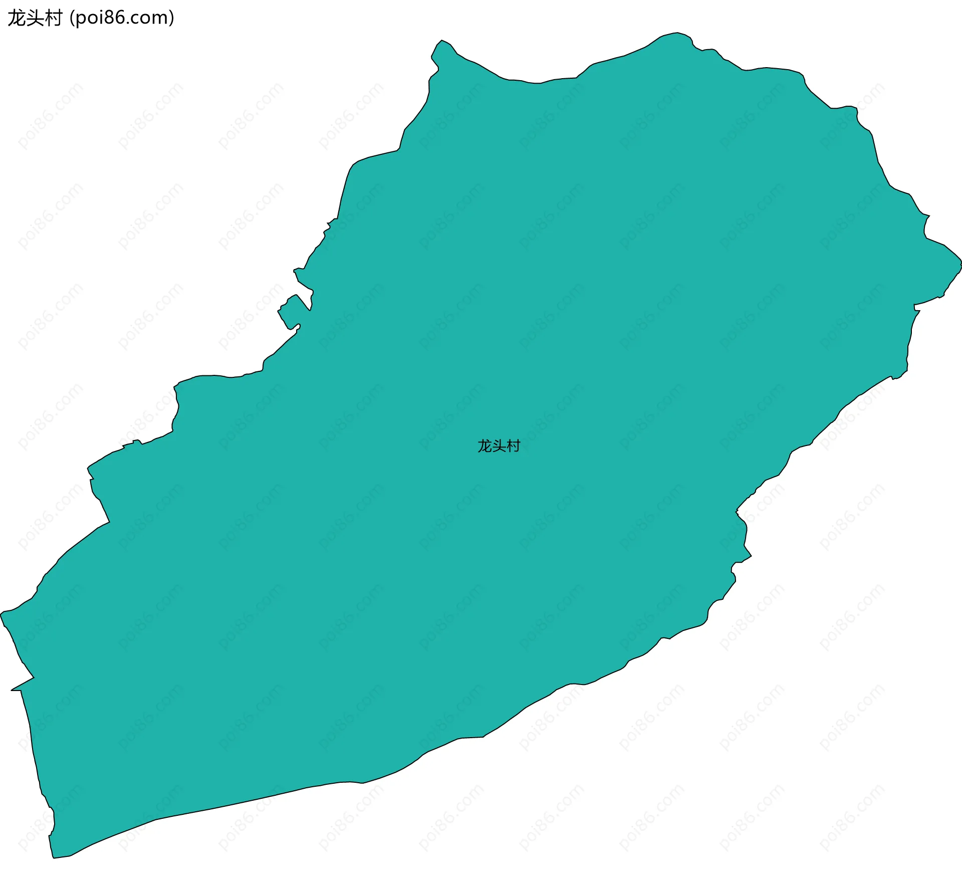 龙头村边界地图