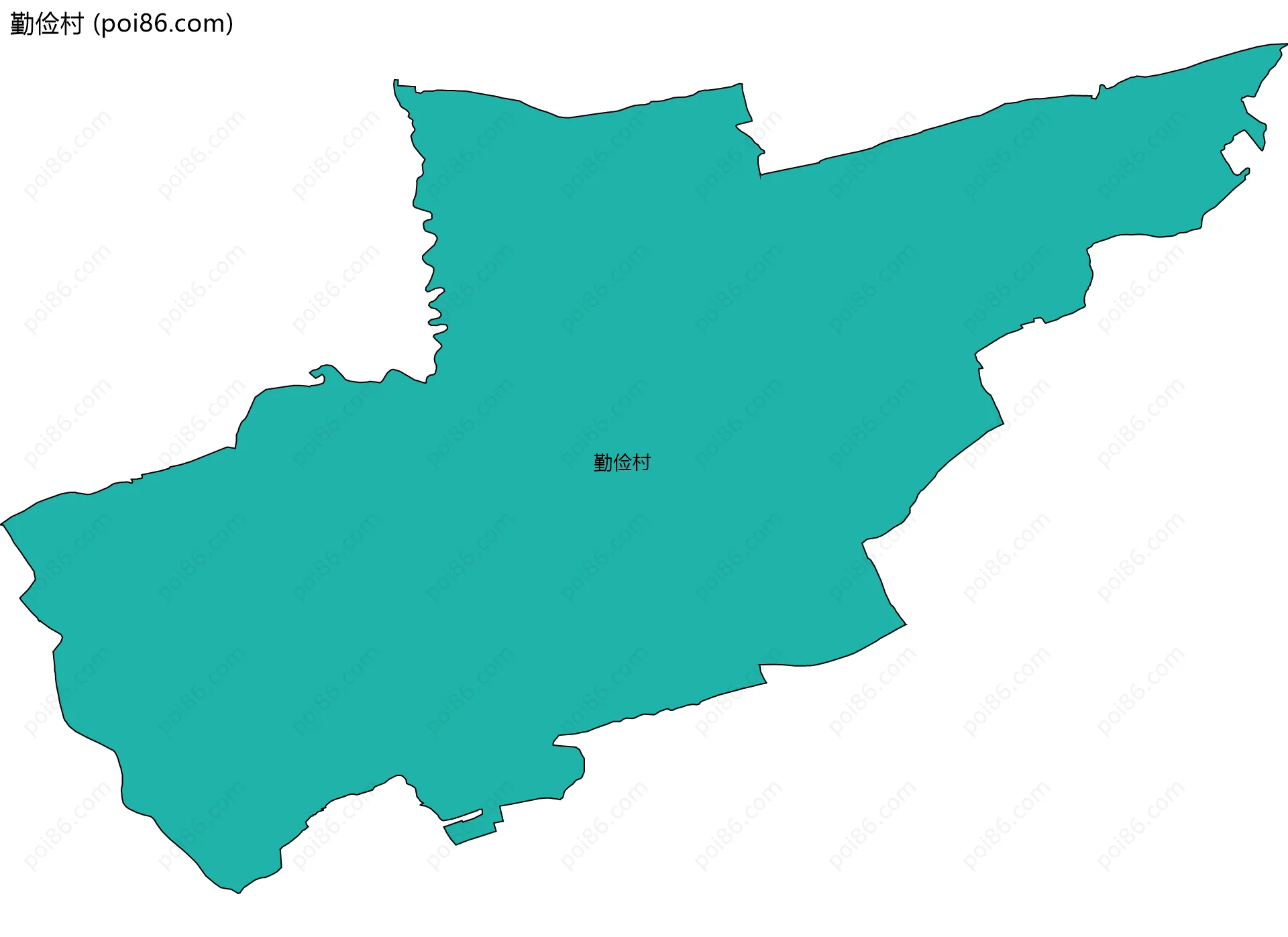 勤俭村边界地图