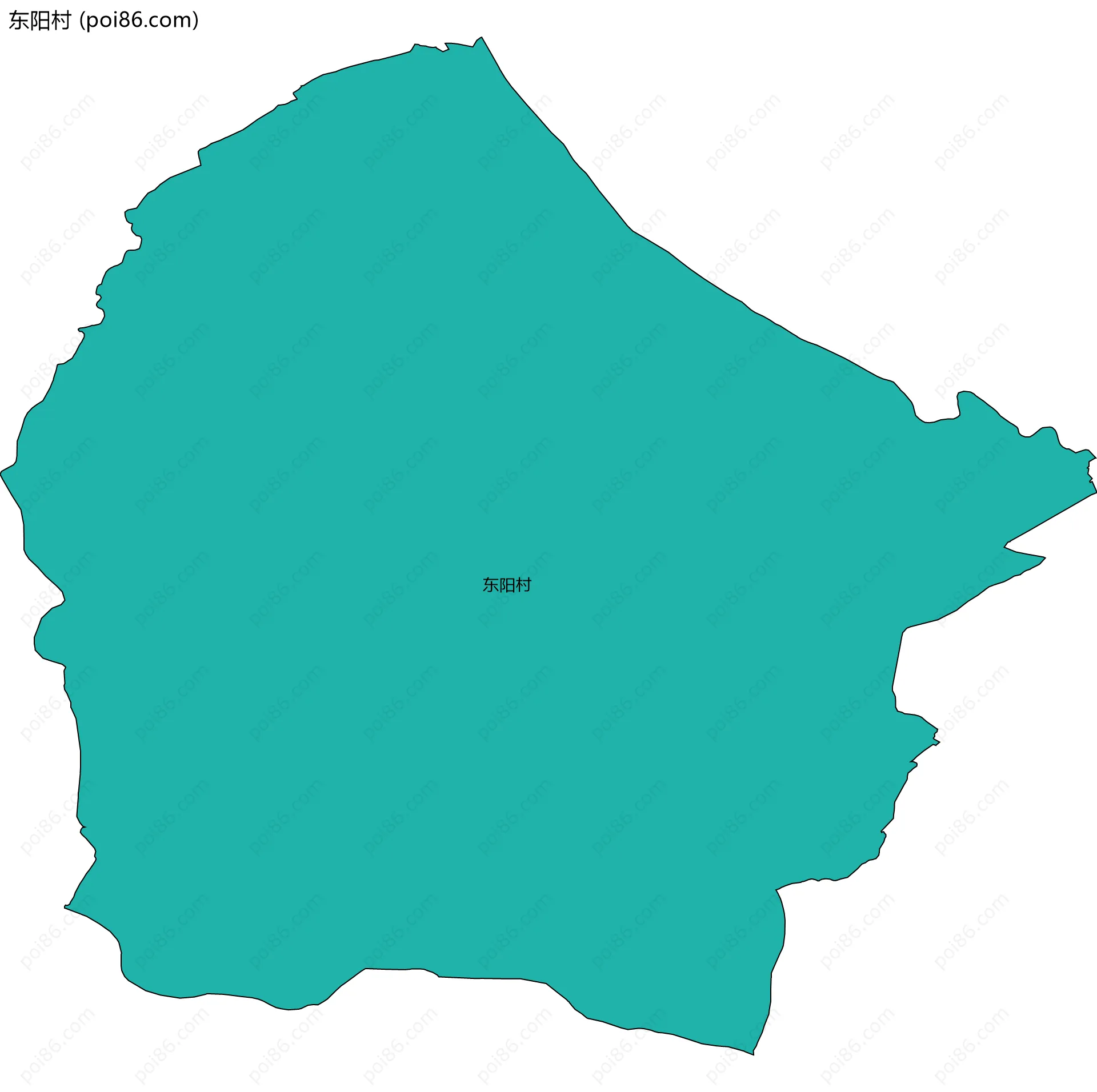 东阳村边界地图