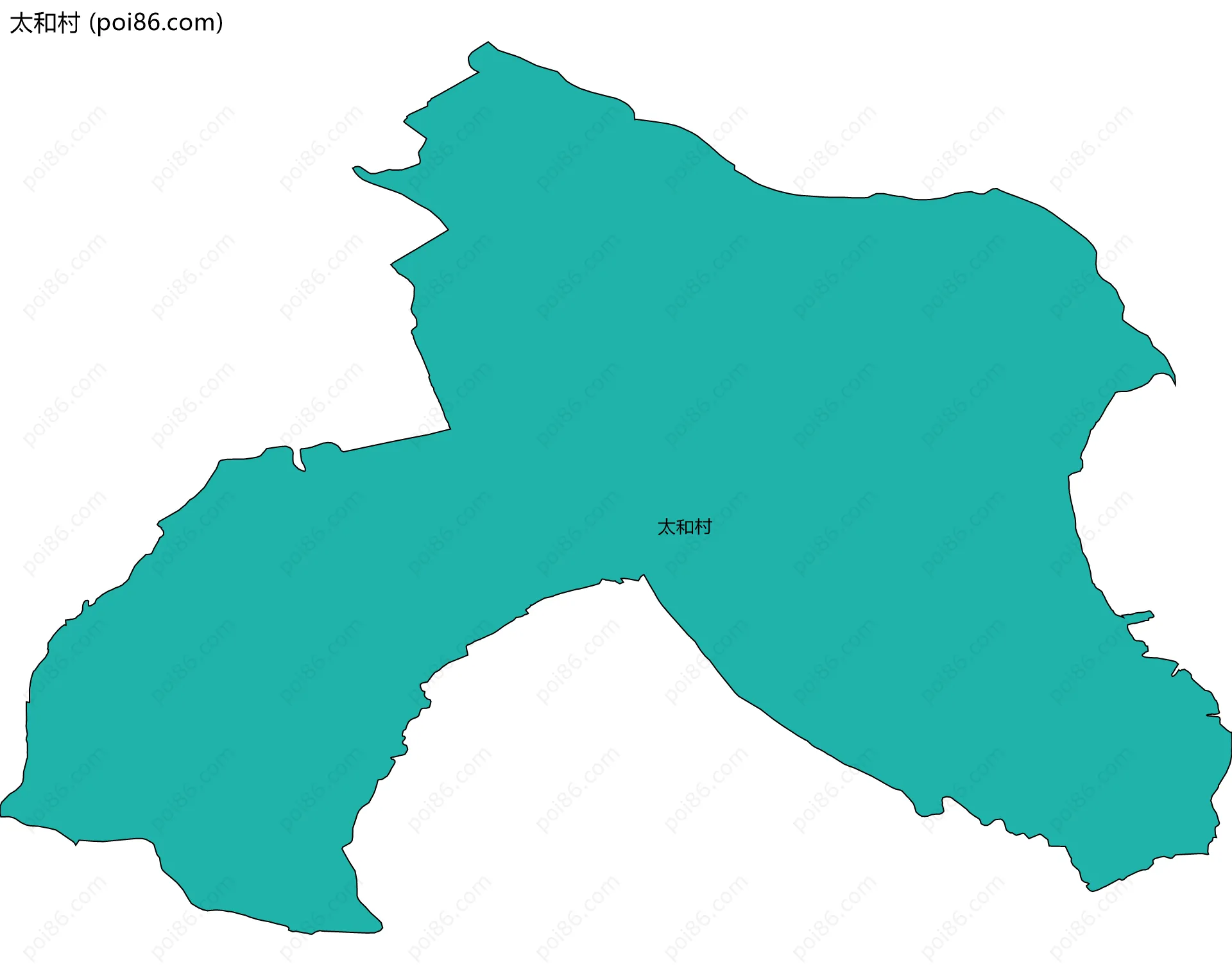 太和村边界地图