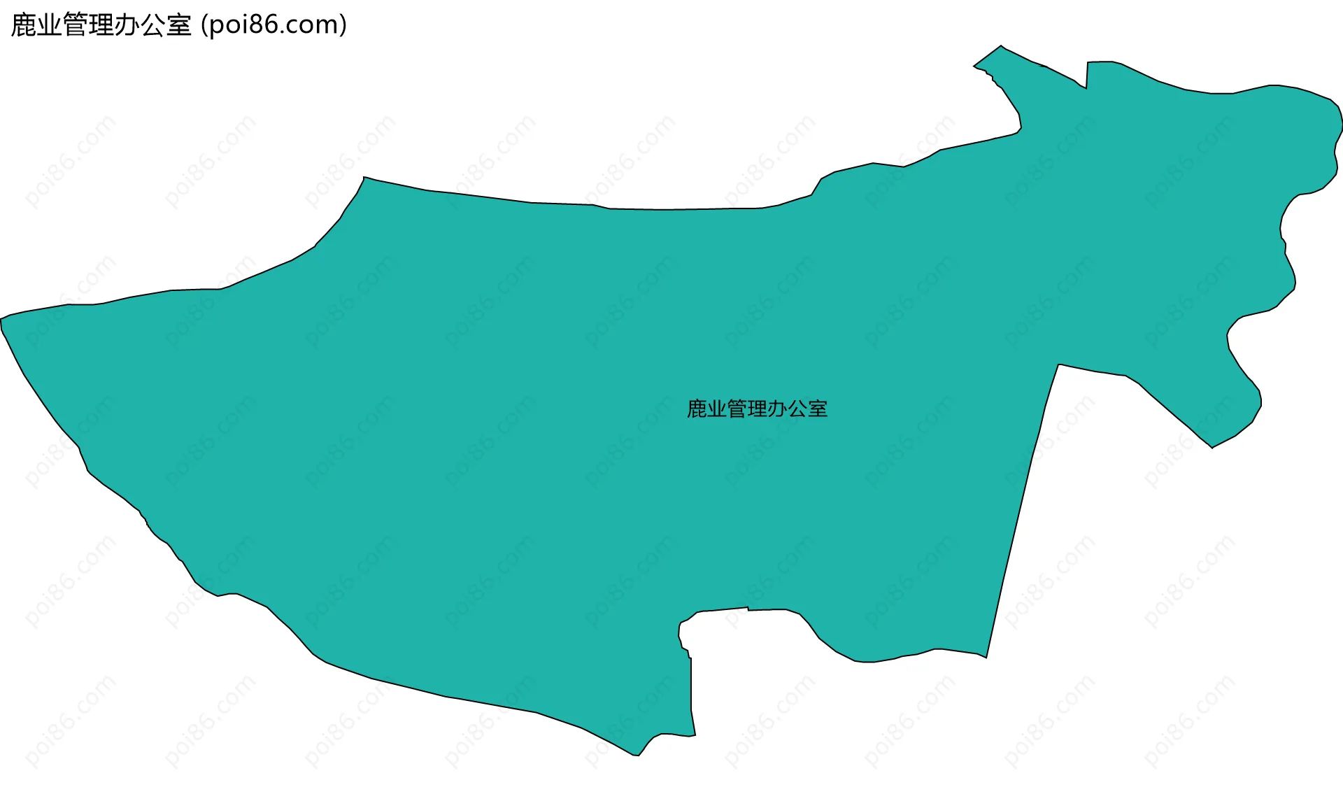 鹿业管理办公室边界地图