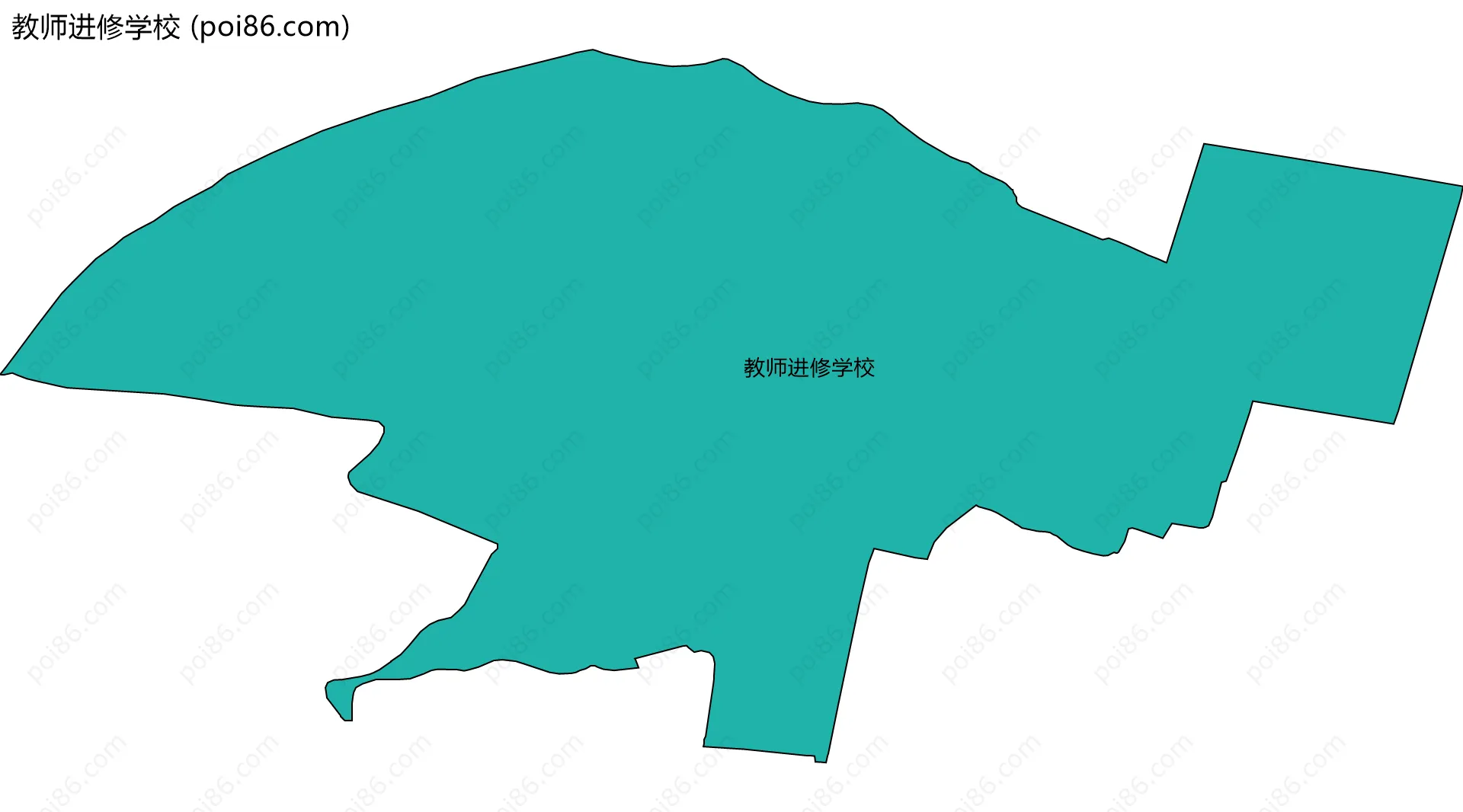 教师进修学校边界地图