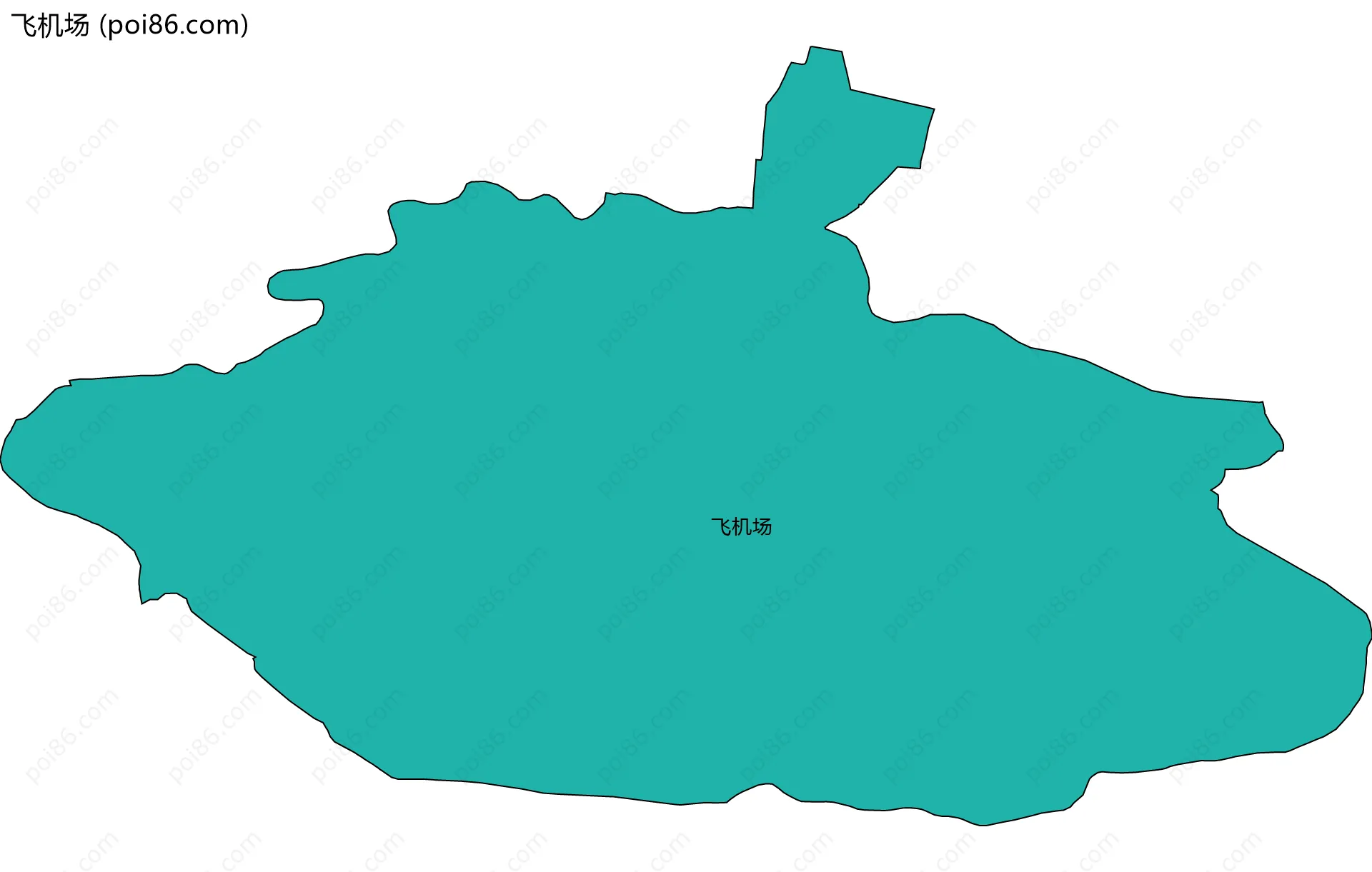 飞机场边界地图