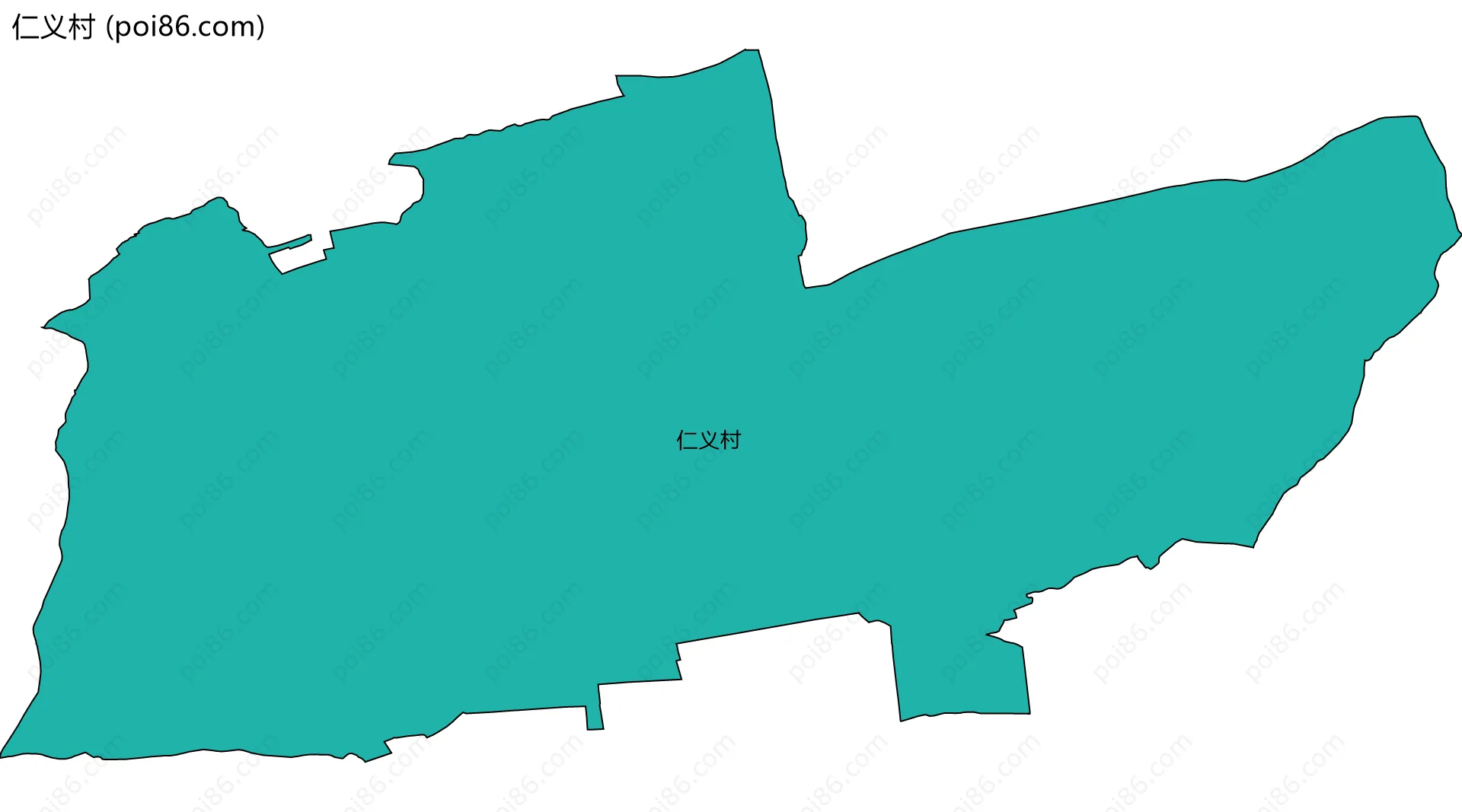 仁义村边界地图