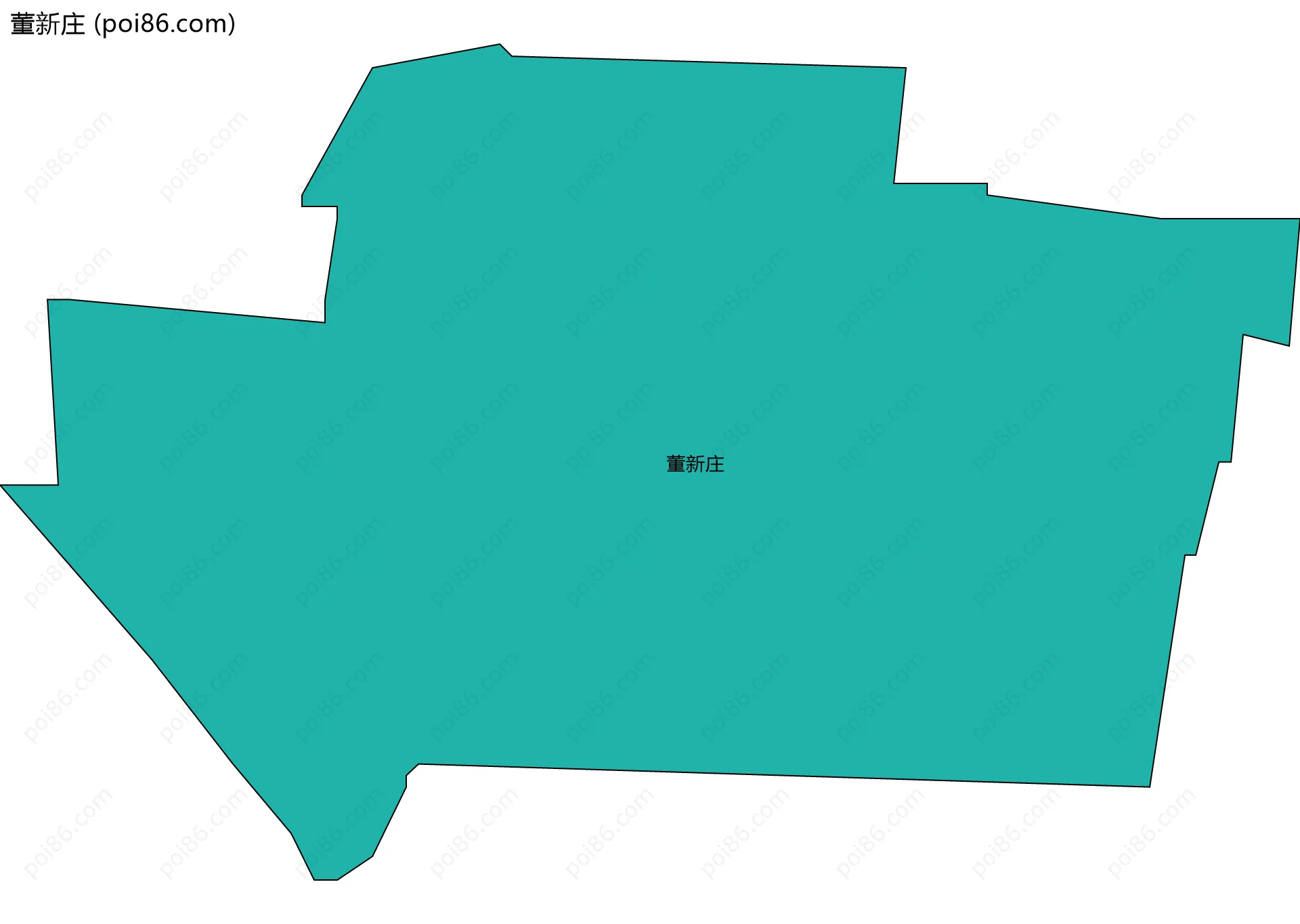 董新庄边界地图