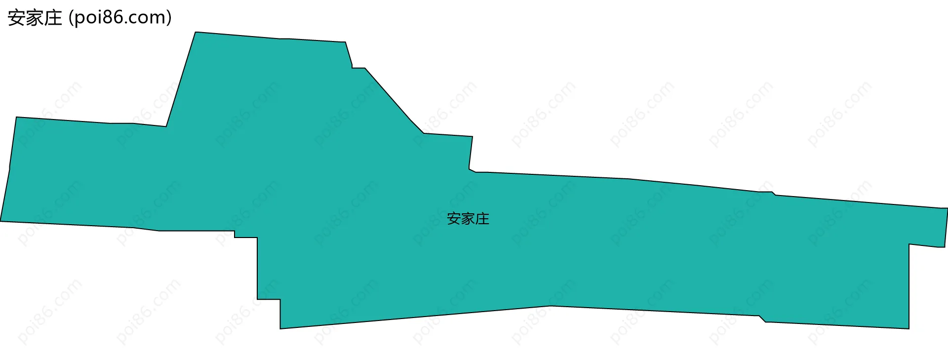 安家庄边界地图