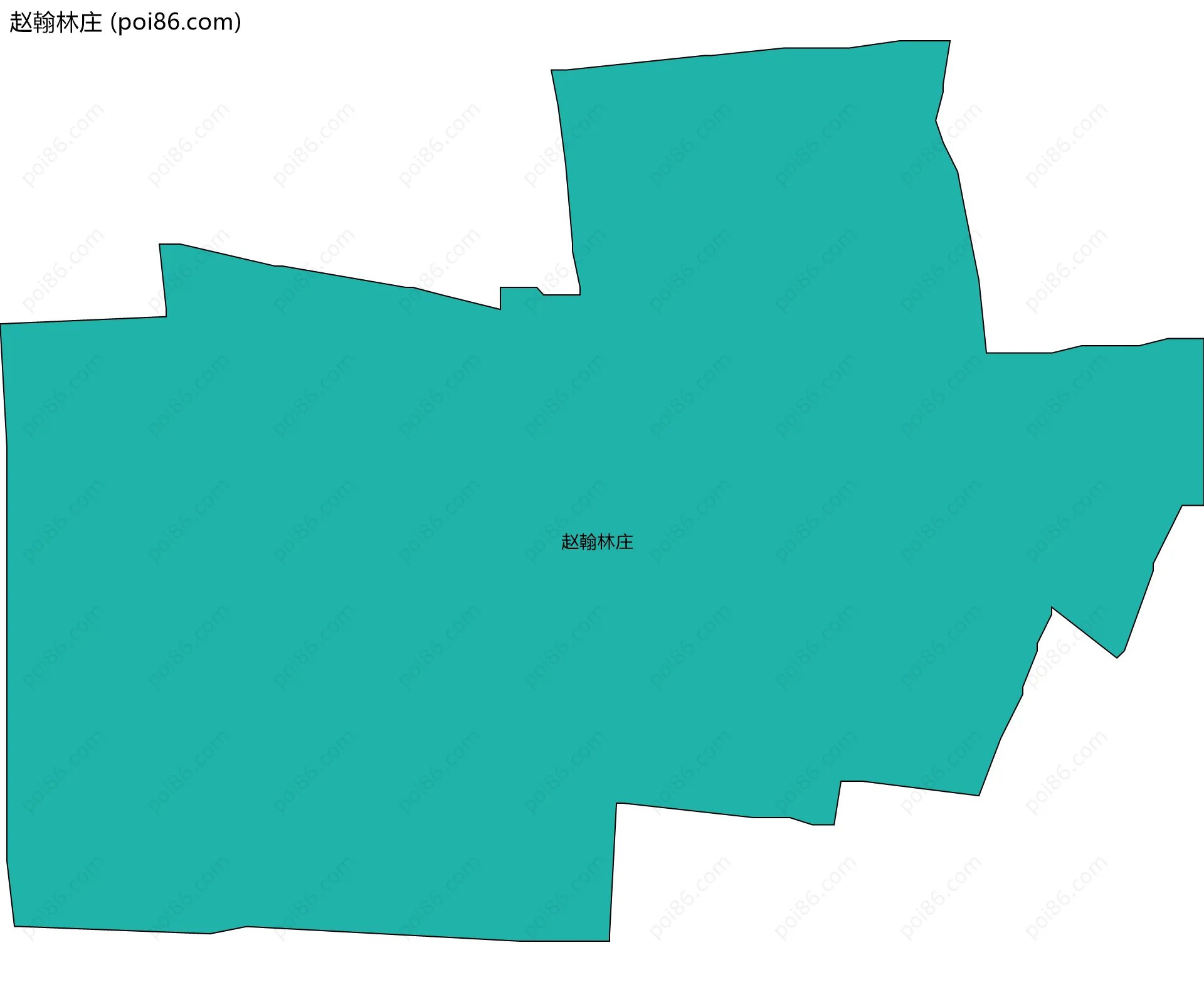 赵翰林庄边界地图
