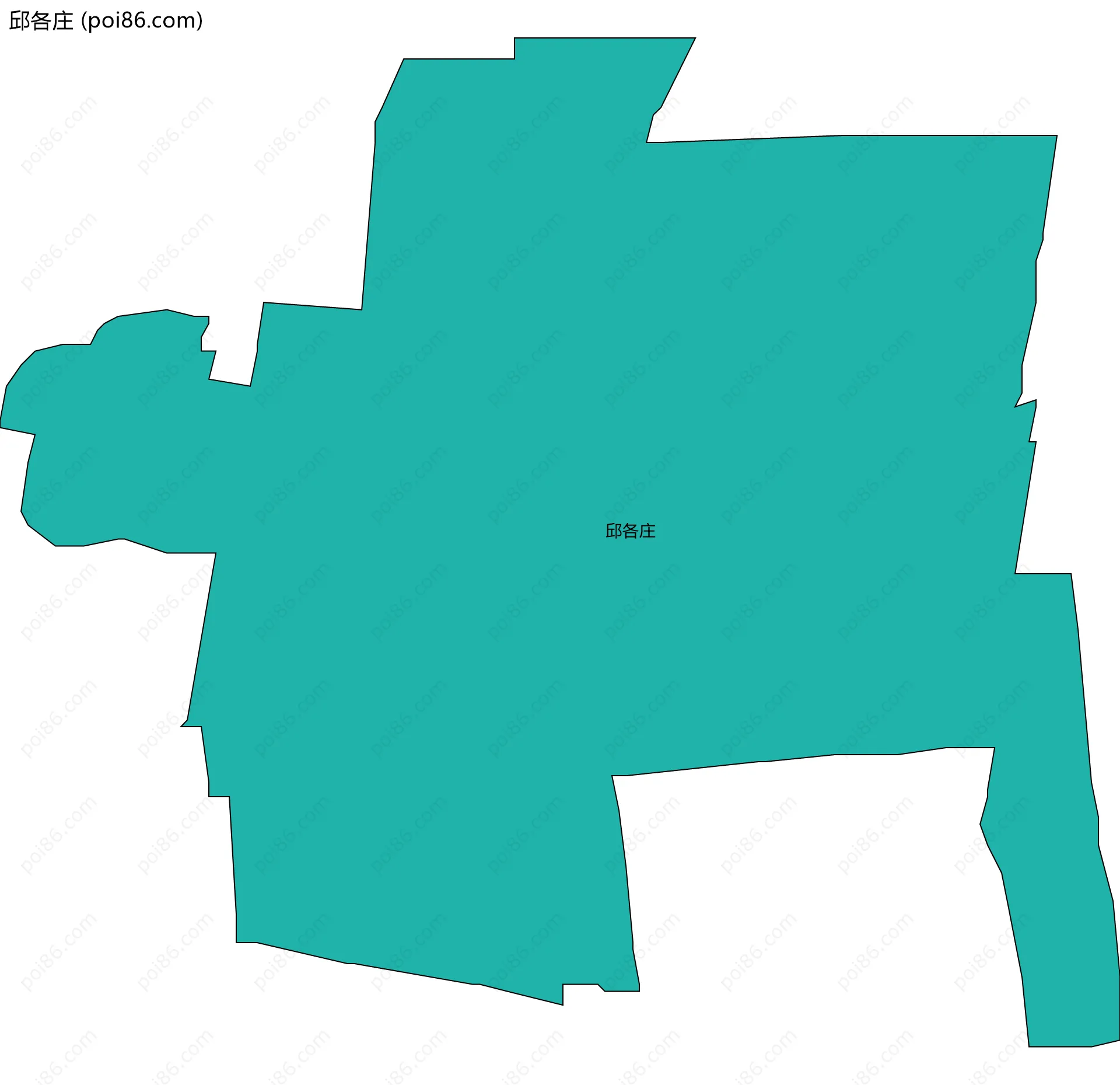 邱各庄边界地图