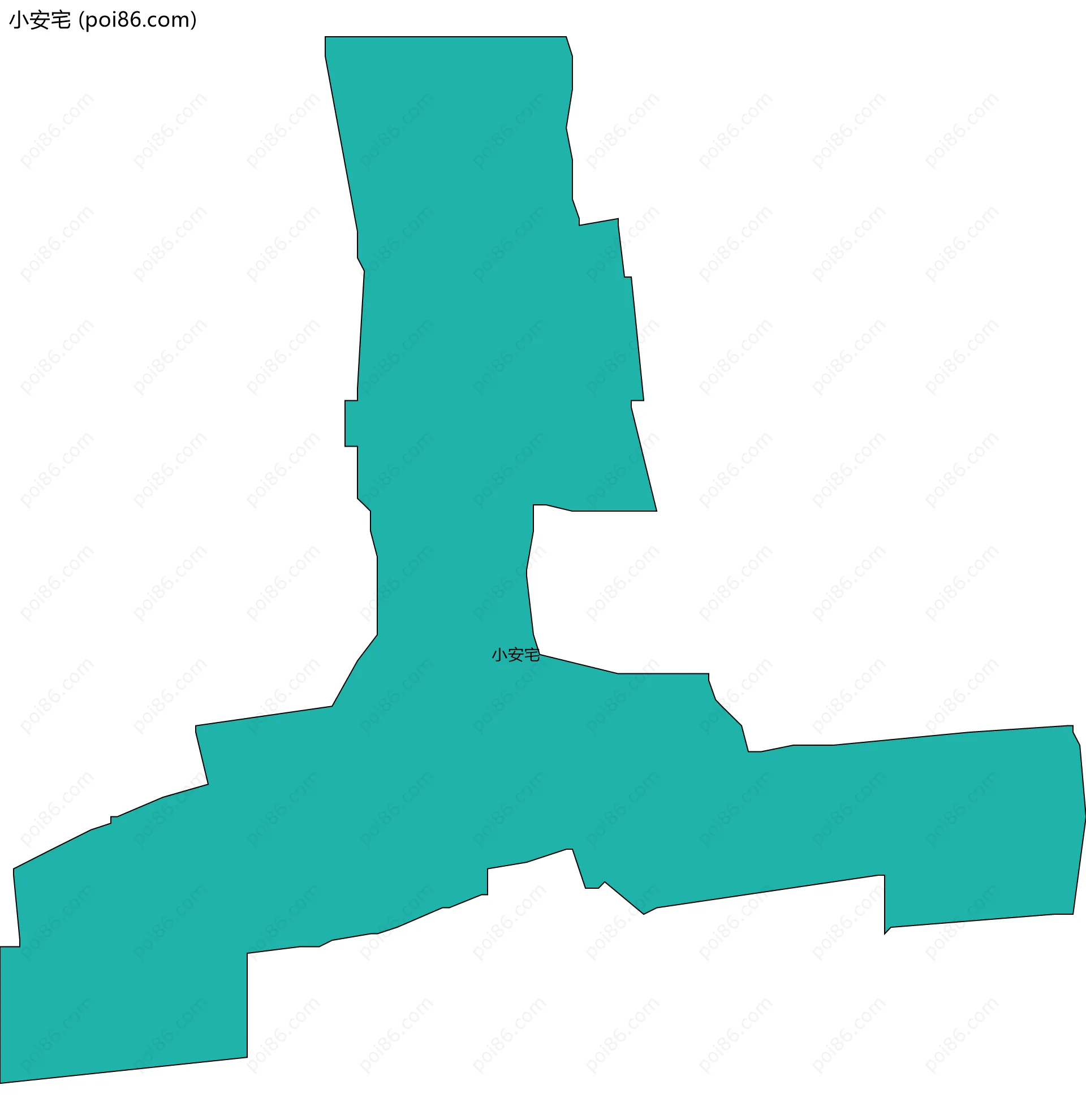 小安宅边界地图