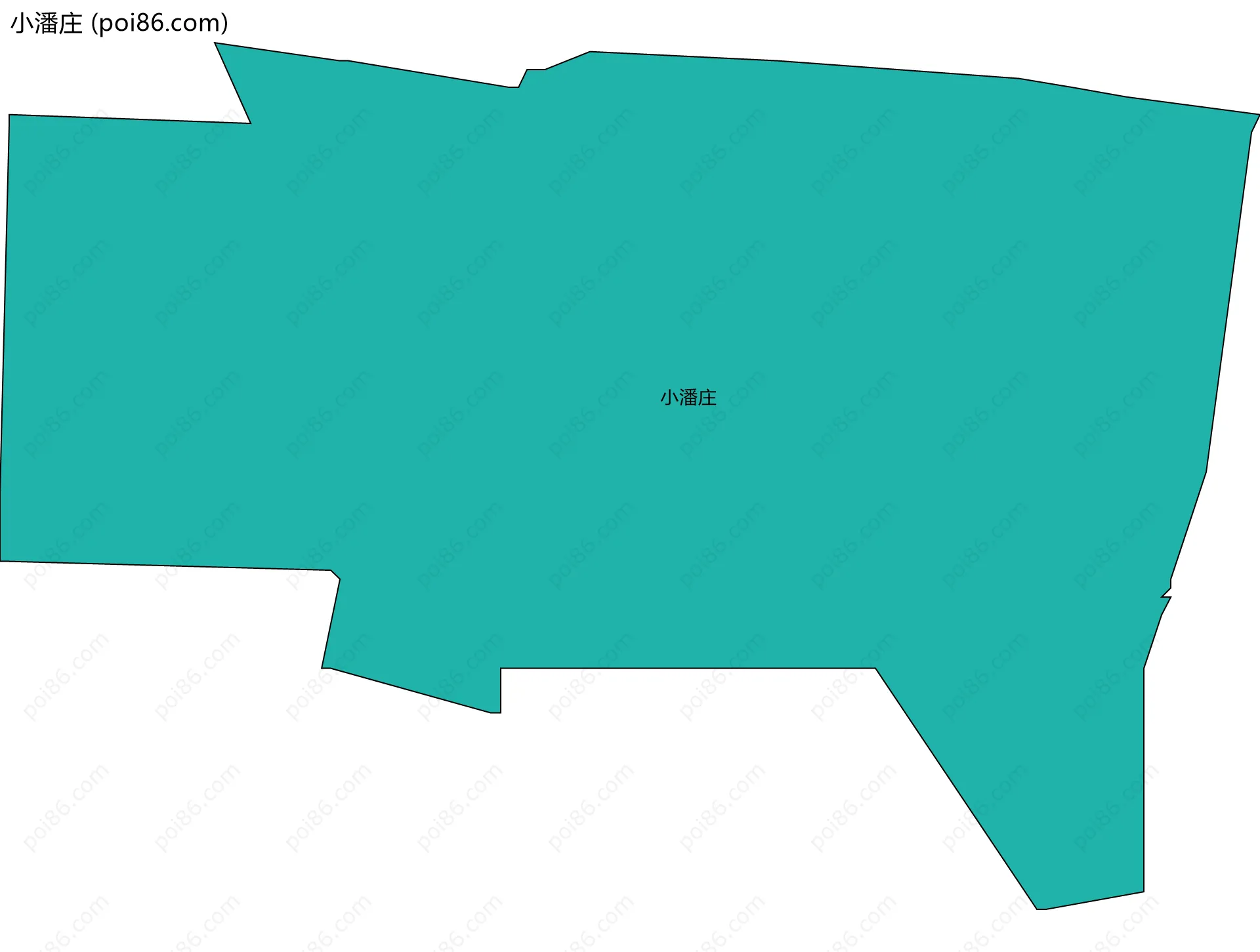 小潘庄边界地图