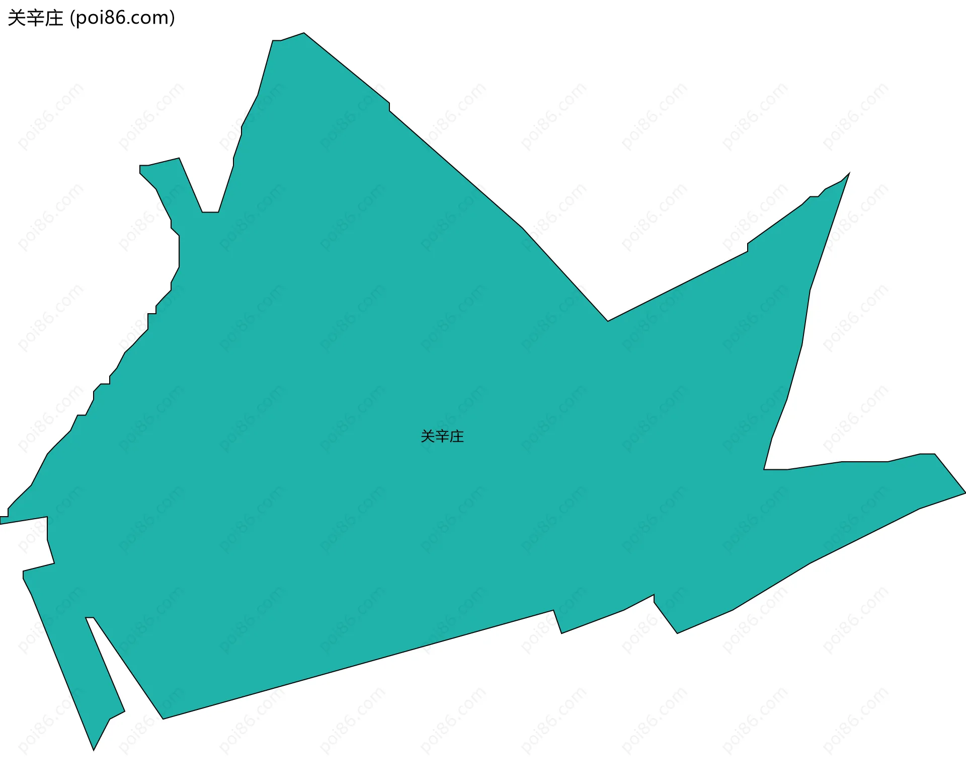 关辛庄边界地图