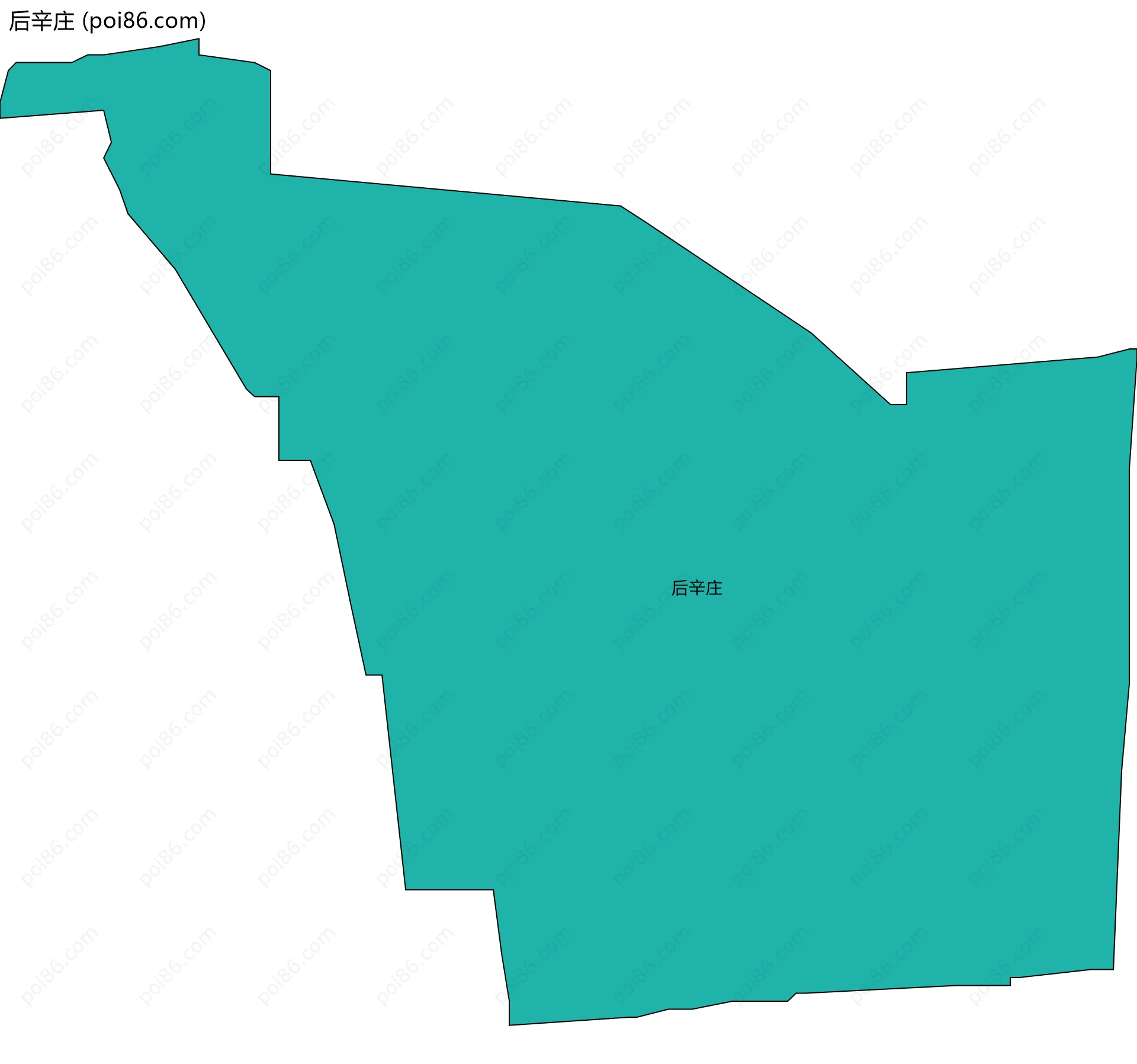 后辛庄边界地图
