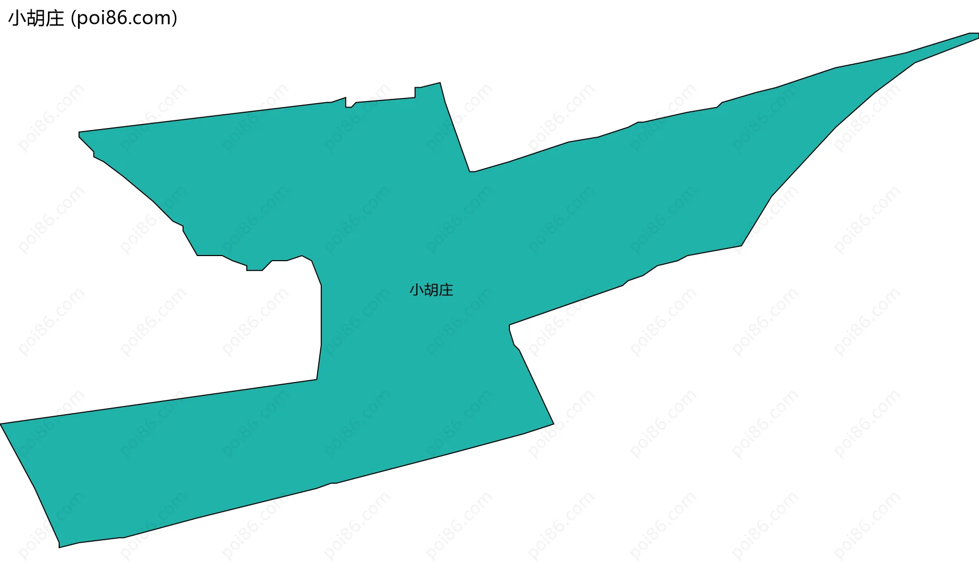 小胡庄边界地图