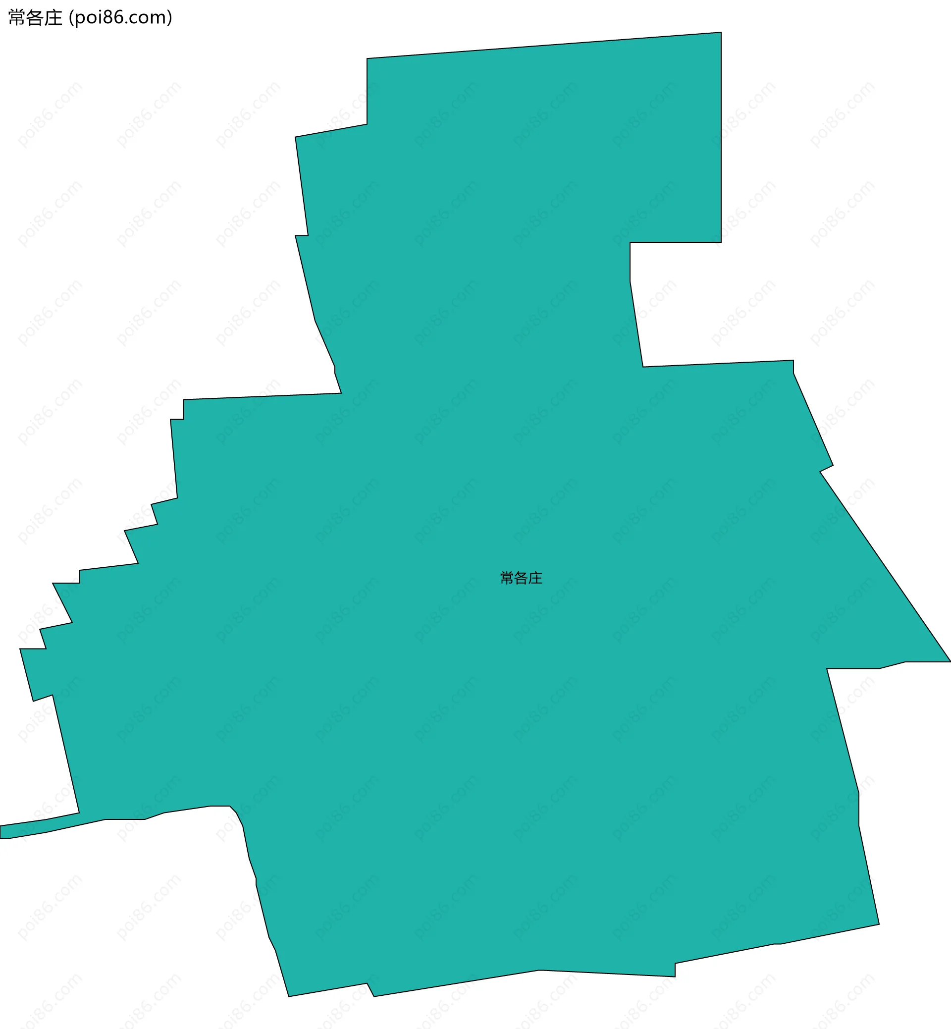 常各庄边界地图