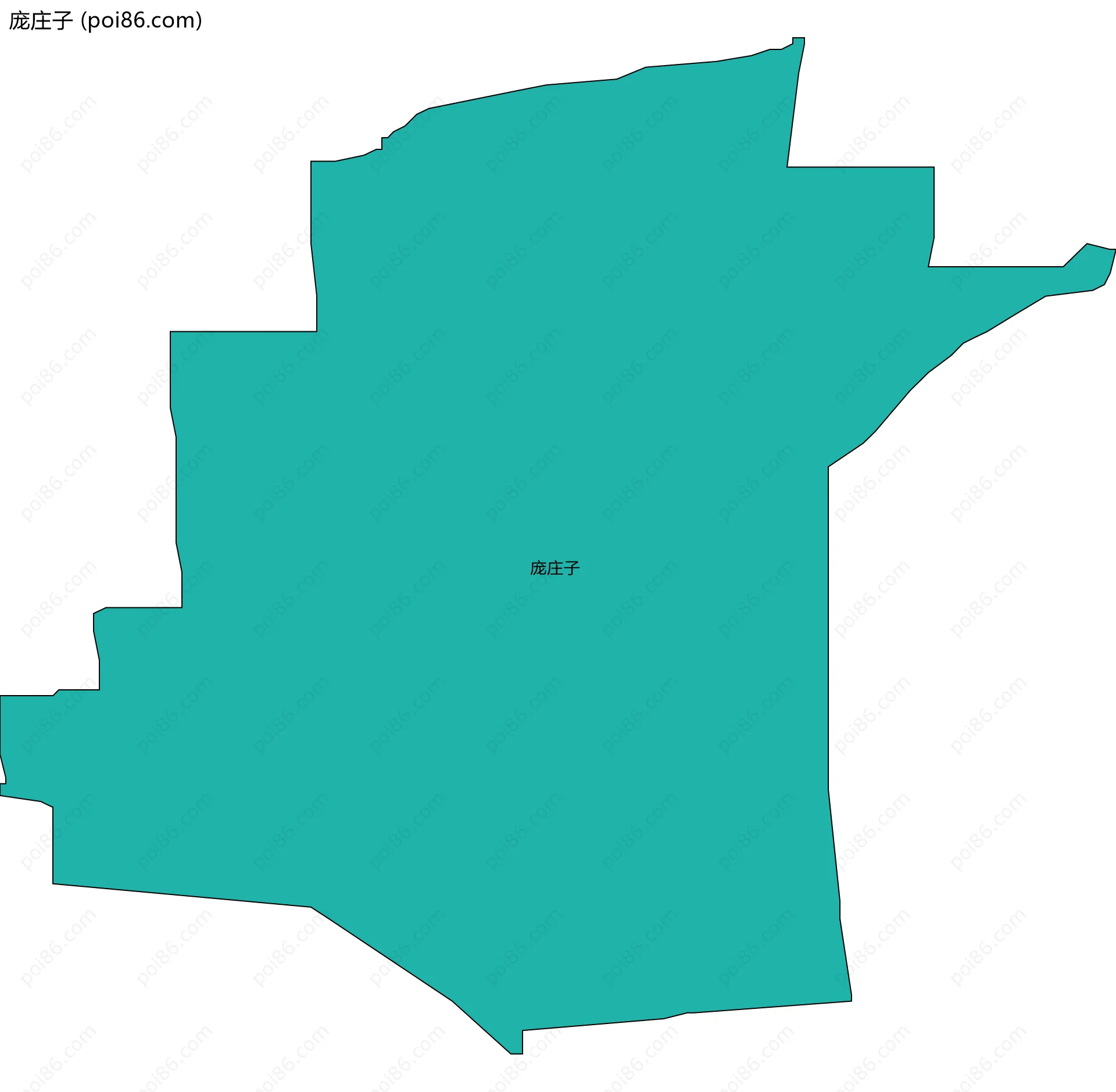 庞庄子边界地图