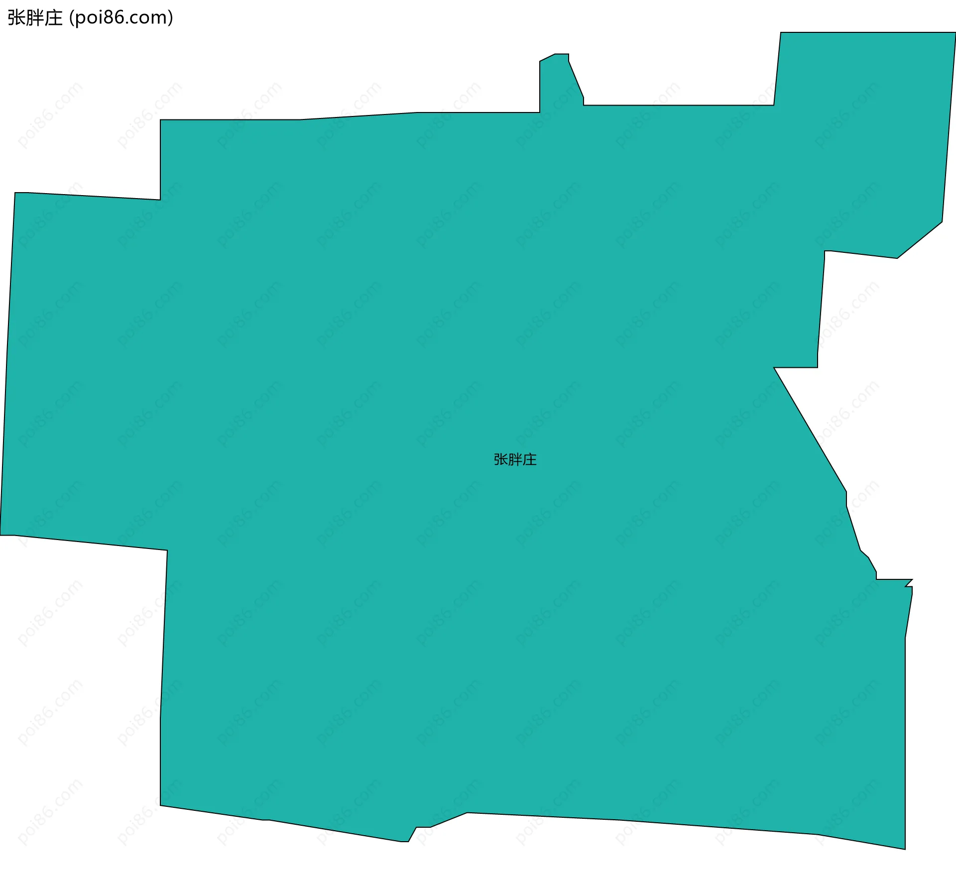 张胖庄边界地图