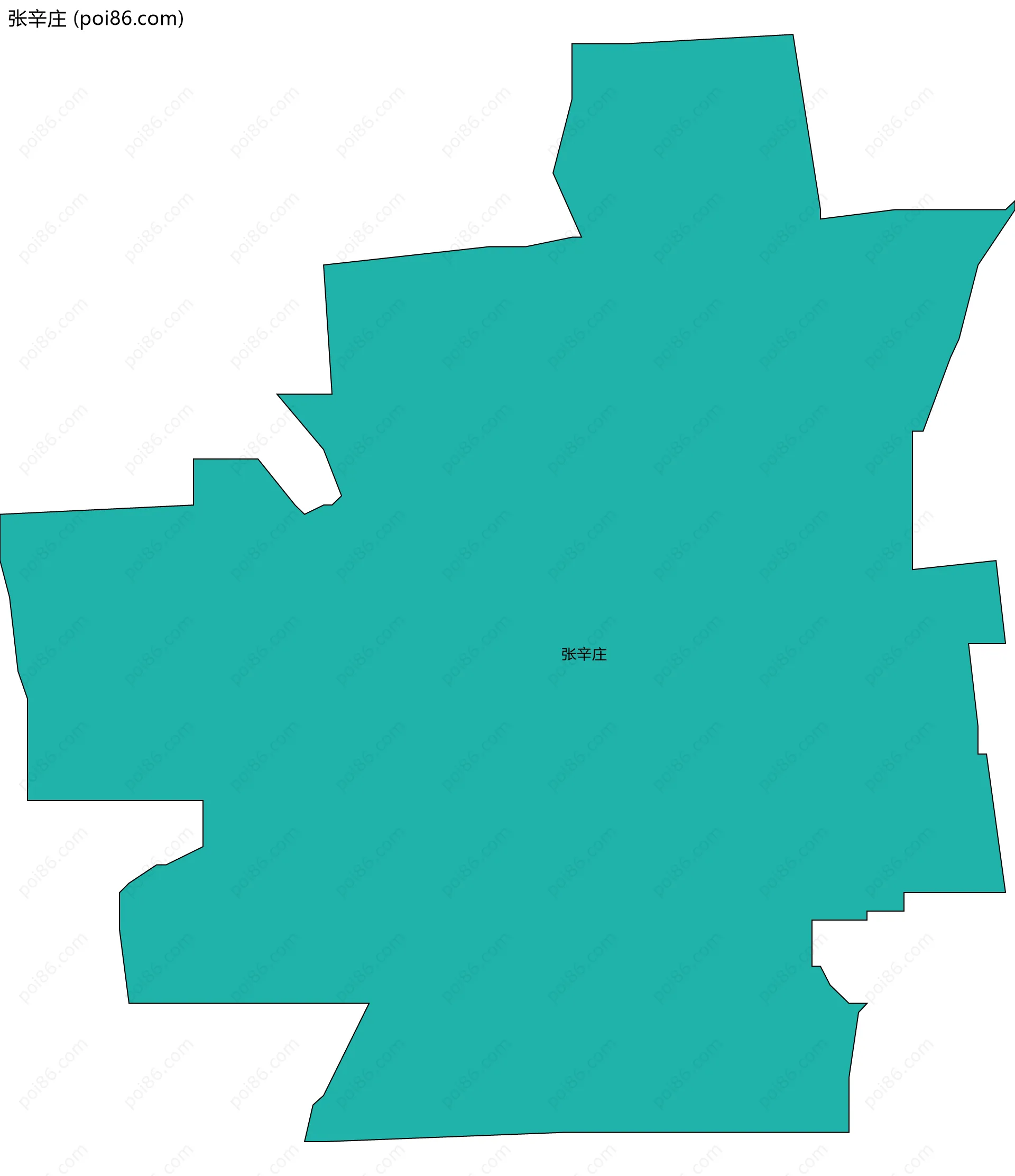 张辛庄边界地图