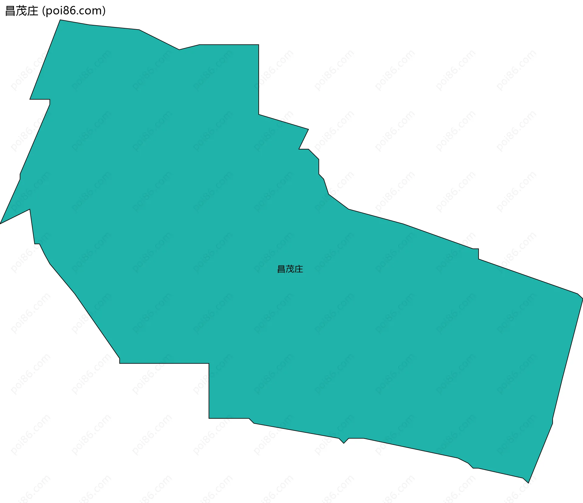 昌茂庄边界地图
