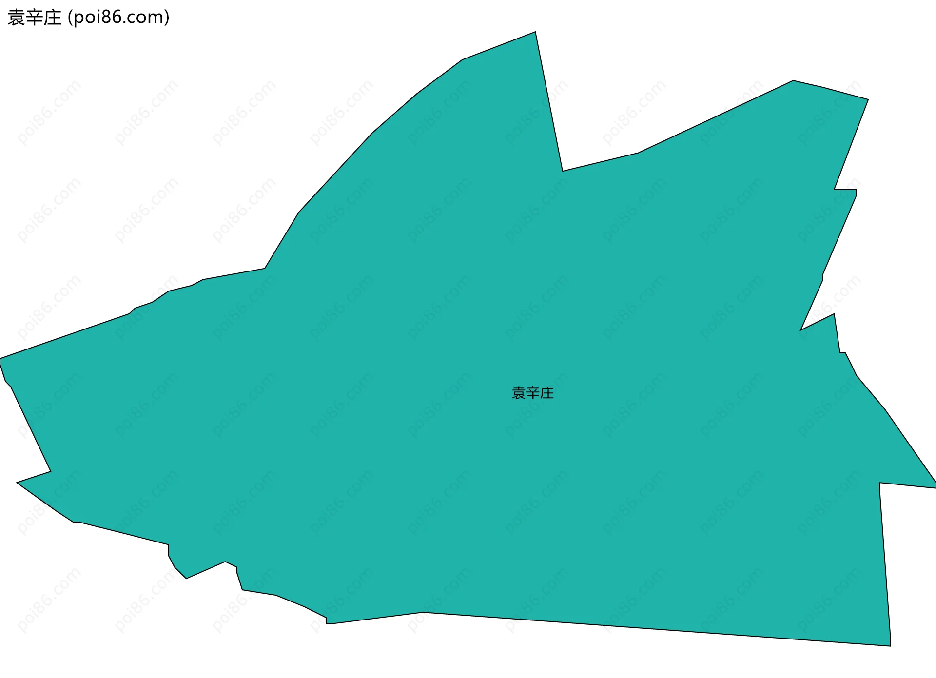 袁辛庄边界地图