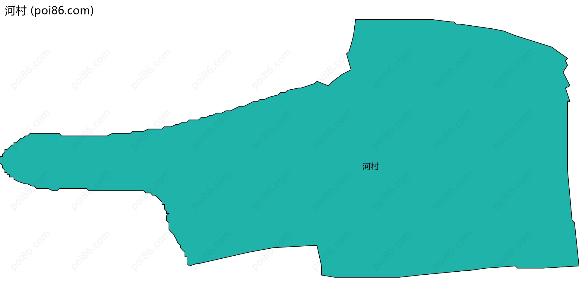 河村边界地图