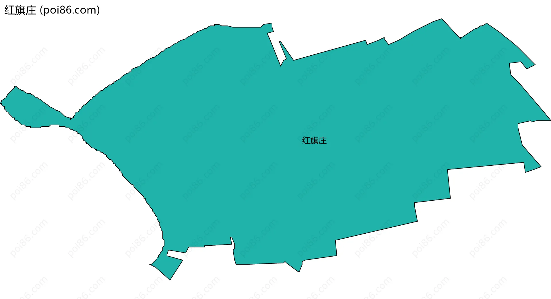 红旗庄边界地图
