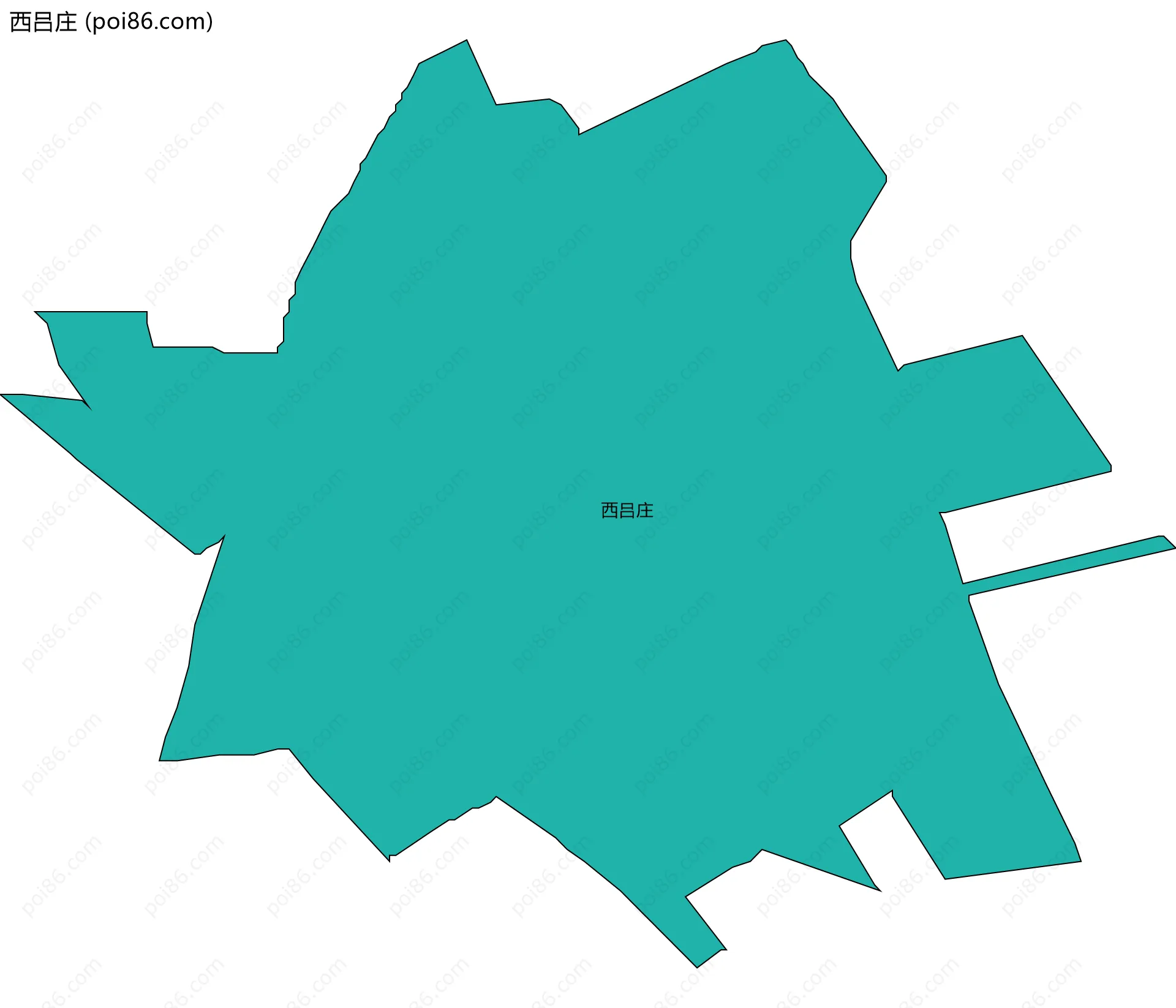 西吕庄边界地图