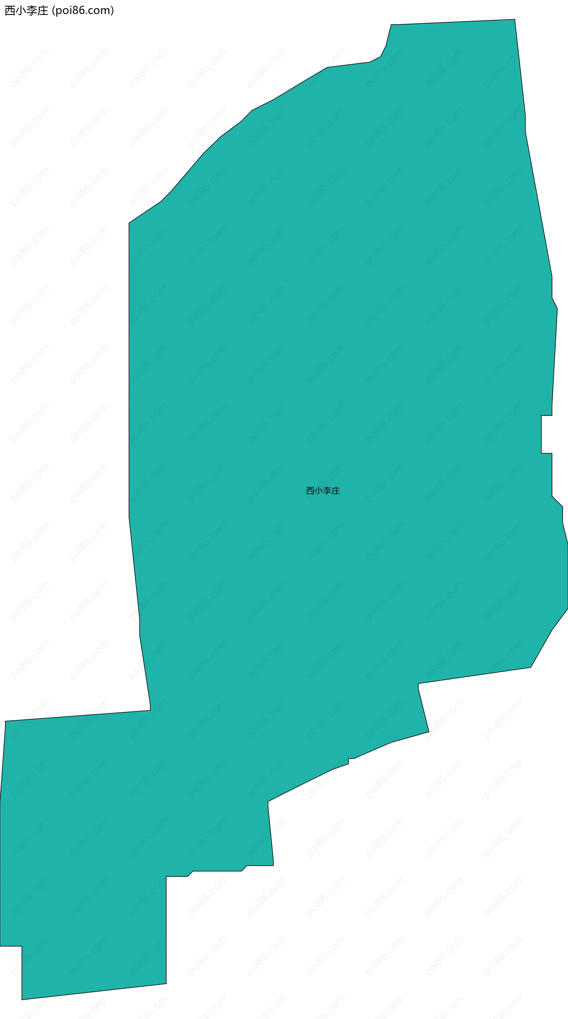 西小李庄边界地图