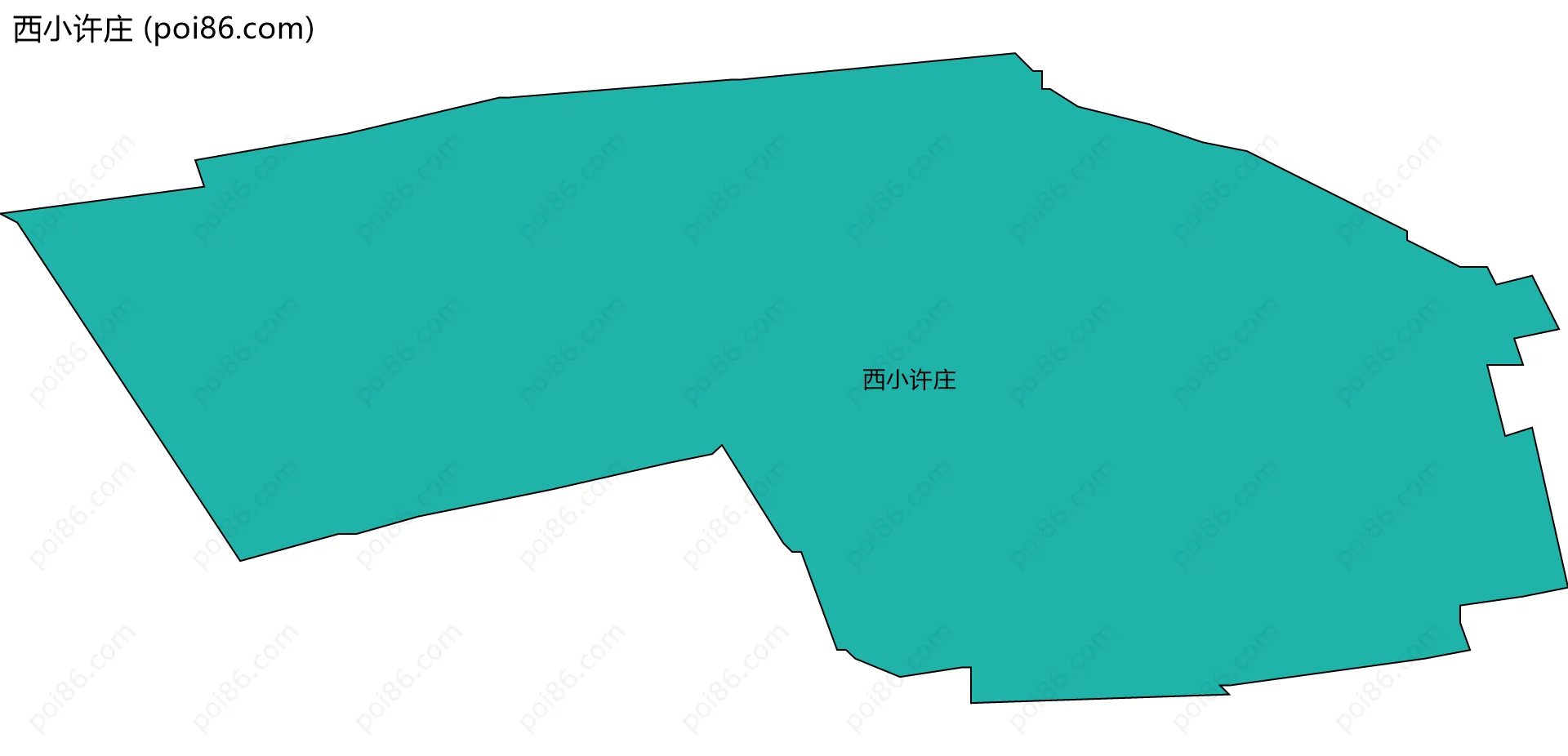 西小许庄边界地图